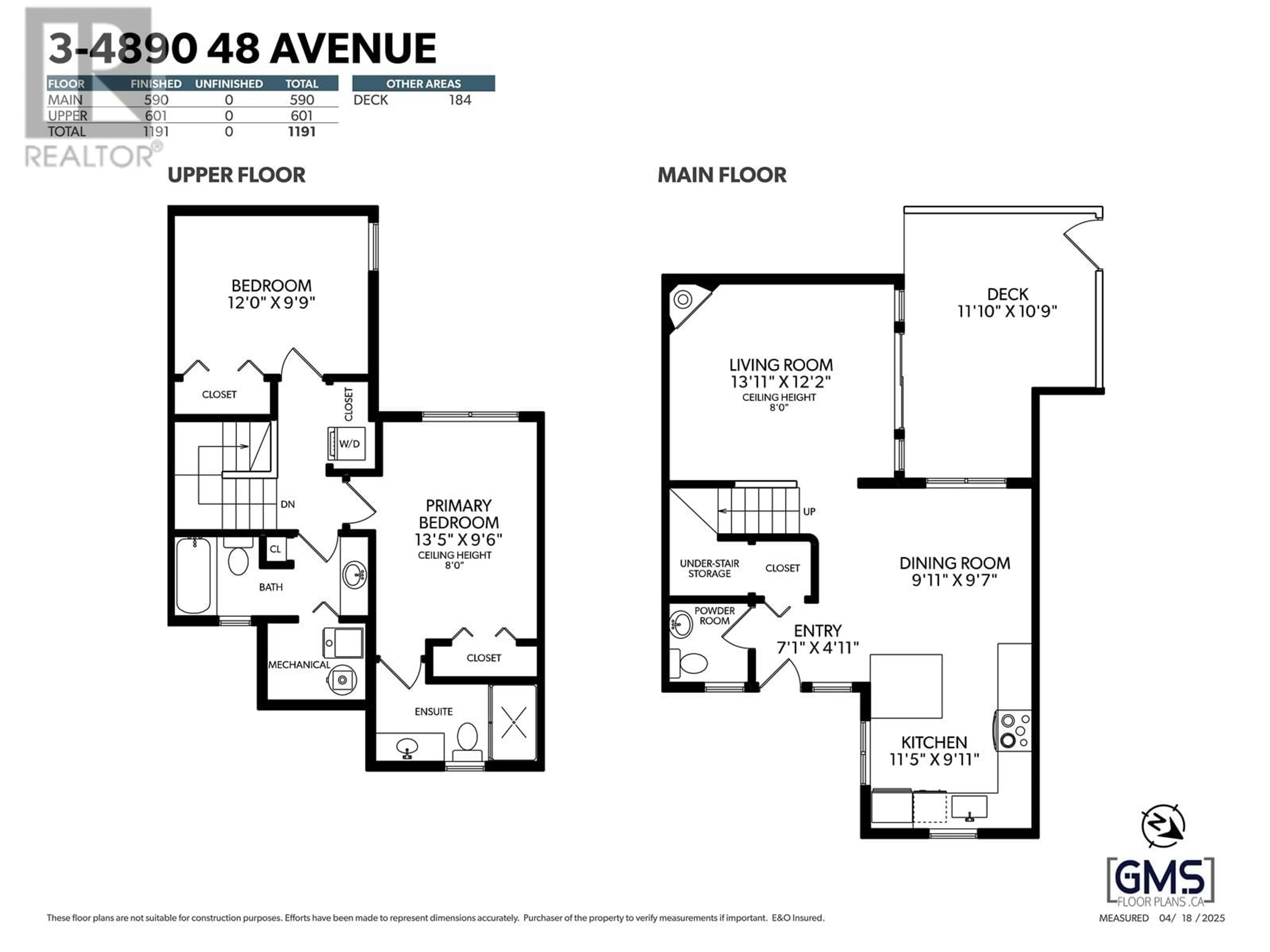 Floor plan for 3 - 4890 48 AVENUE, Delta British Columbia V4K1V3