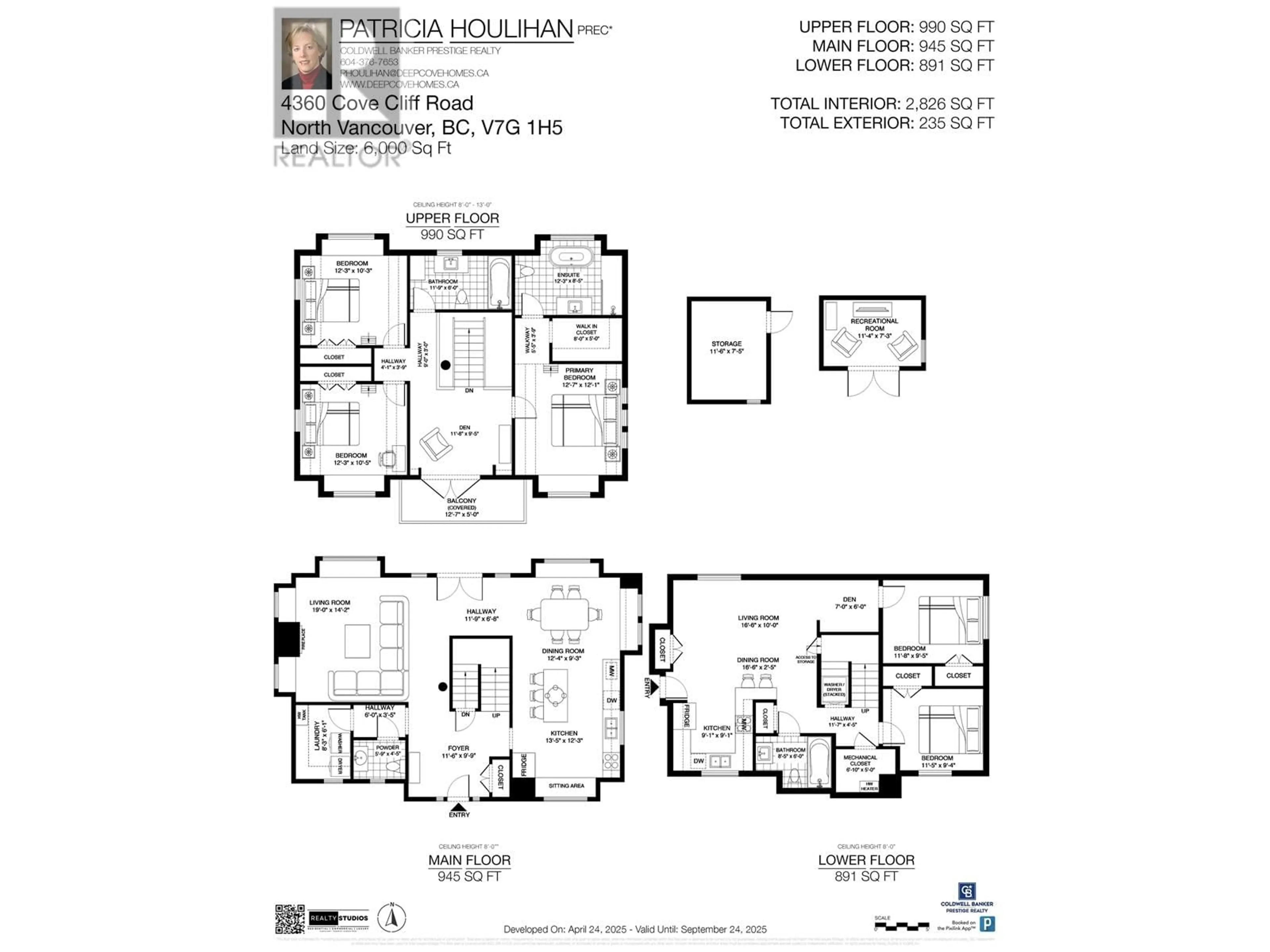 Floor plan for 4360 COVE CLIFF ROAD, North Vancouver British Columbia V7G1H5