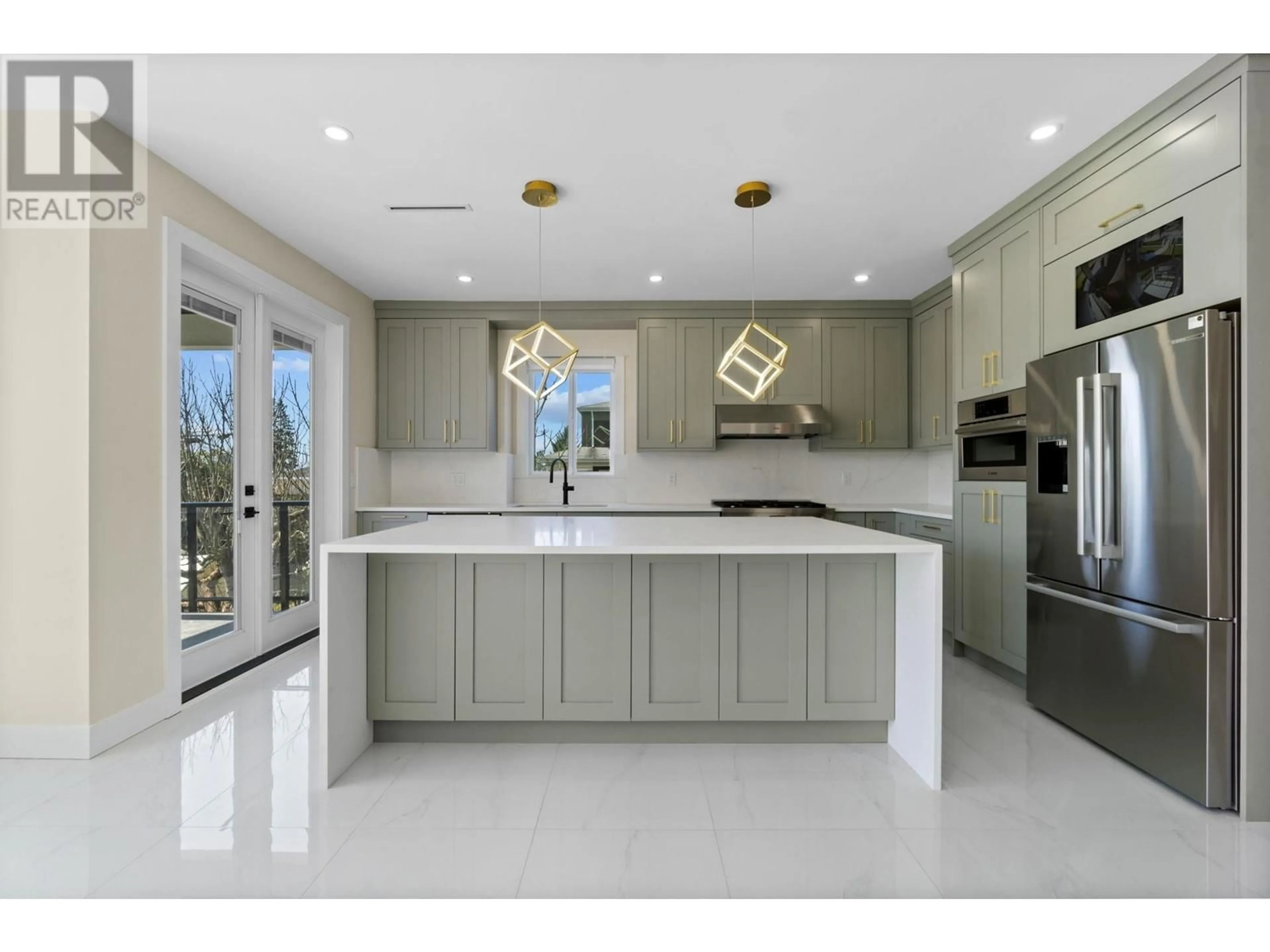 Contemporary kitchen, ceramic/tile floor for 6388 GRANT STREET, Burnaby British Columbia V5B2K6
