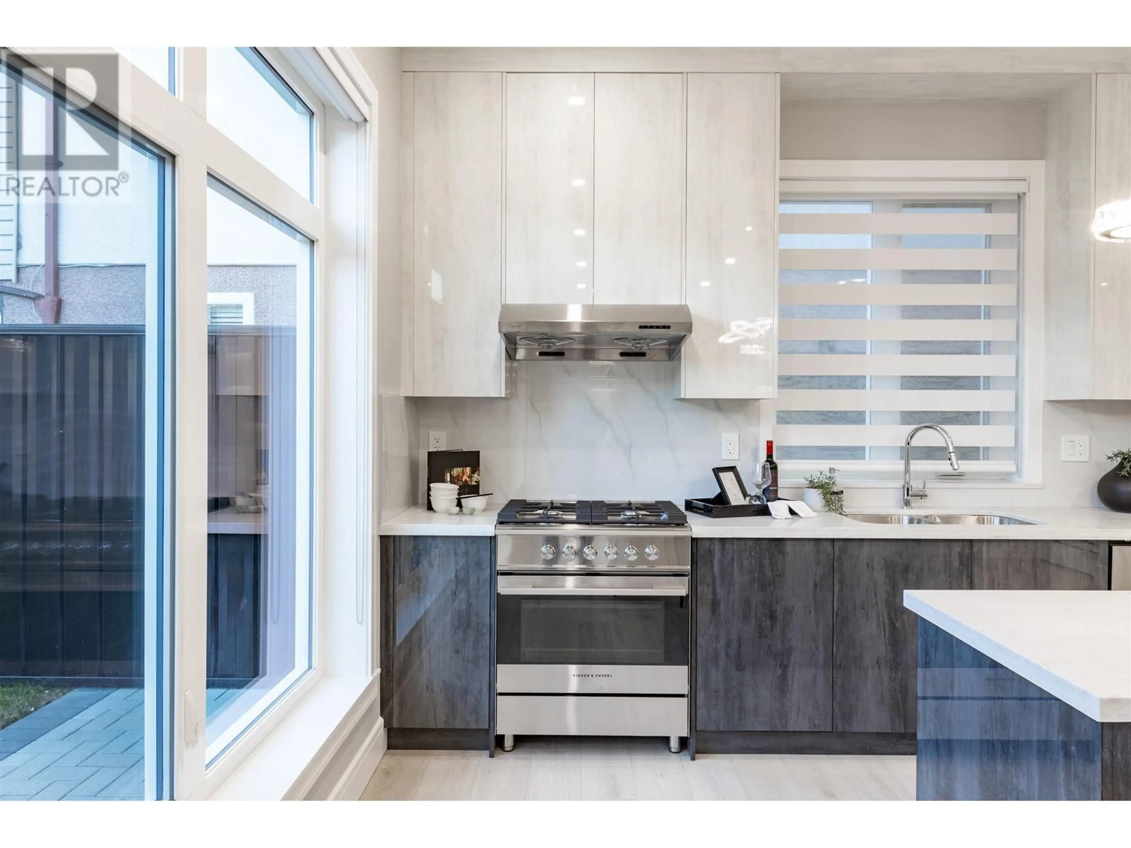 Contemporary kitchen, ceramic/tile floor for 5350 LANARK STREET, Vancouver British Columbia V5P2Y1