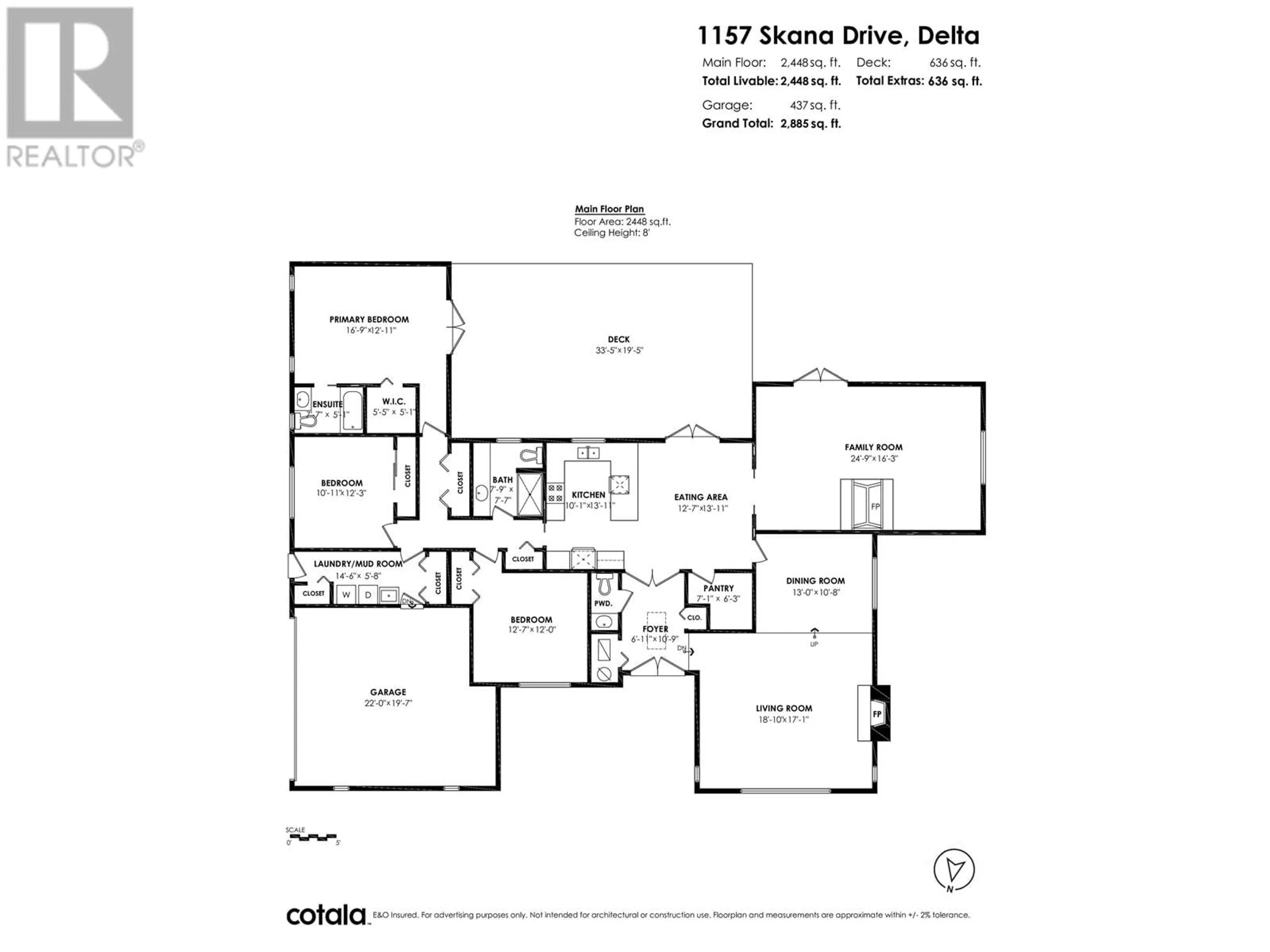 Floor plan for 1157 SKANA DRIVE, Delta British Columbia V4M2L5