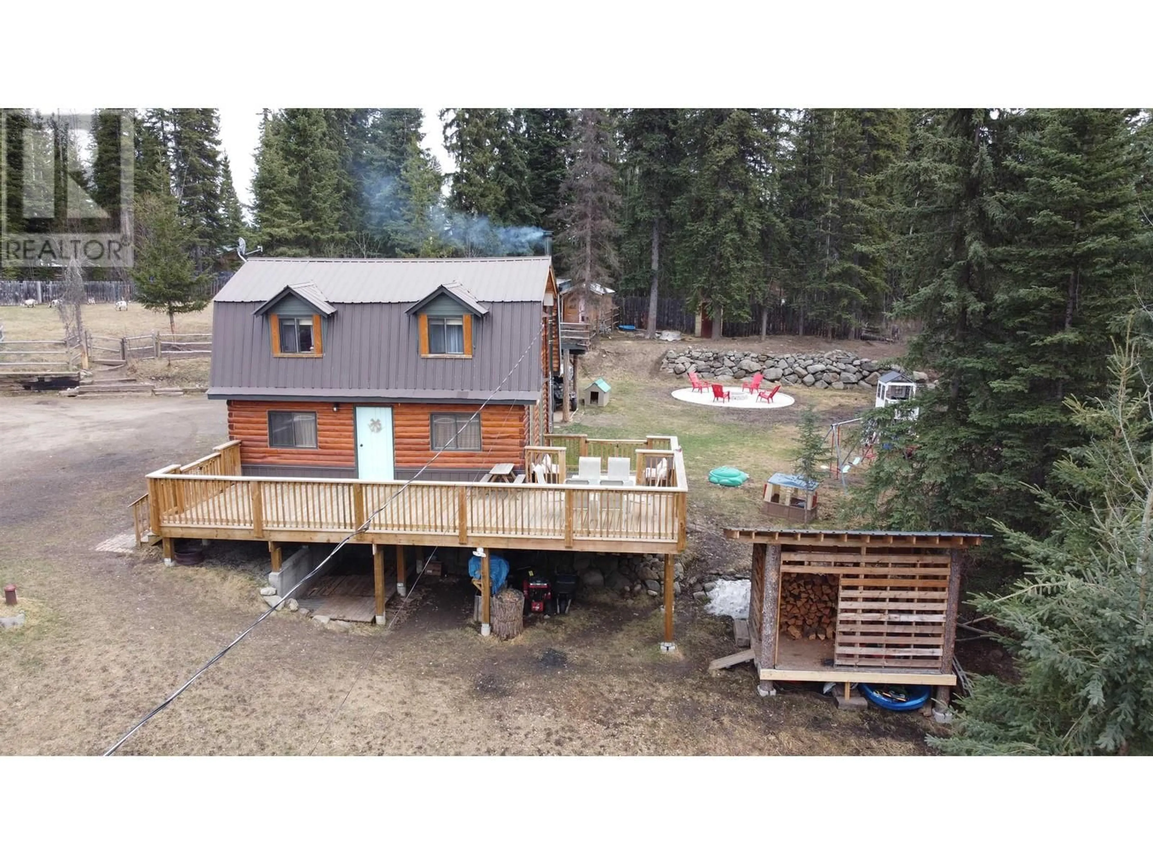 A pic from outside/outdoor area/front of a property/back of a property/a pic from drone, unknown for 7536 GAUTHIER ROAD, Deka Lake / Sulphurous / Hathaway Lakes British Columbia V0K1X3