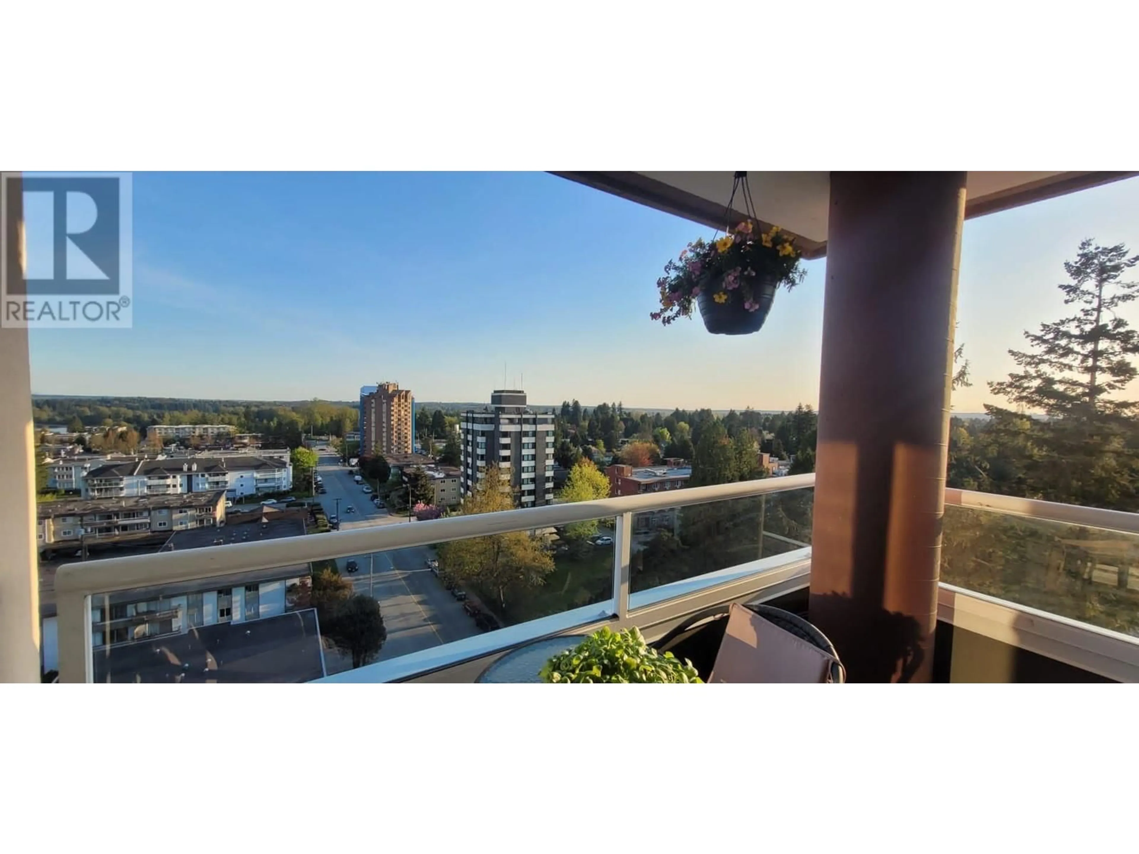 Balcony in the apartment, city buildings view from balcony for 1204 - 11980 222 STREET, Maple Ridge British Columbia V2X0L8