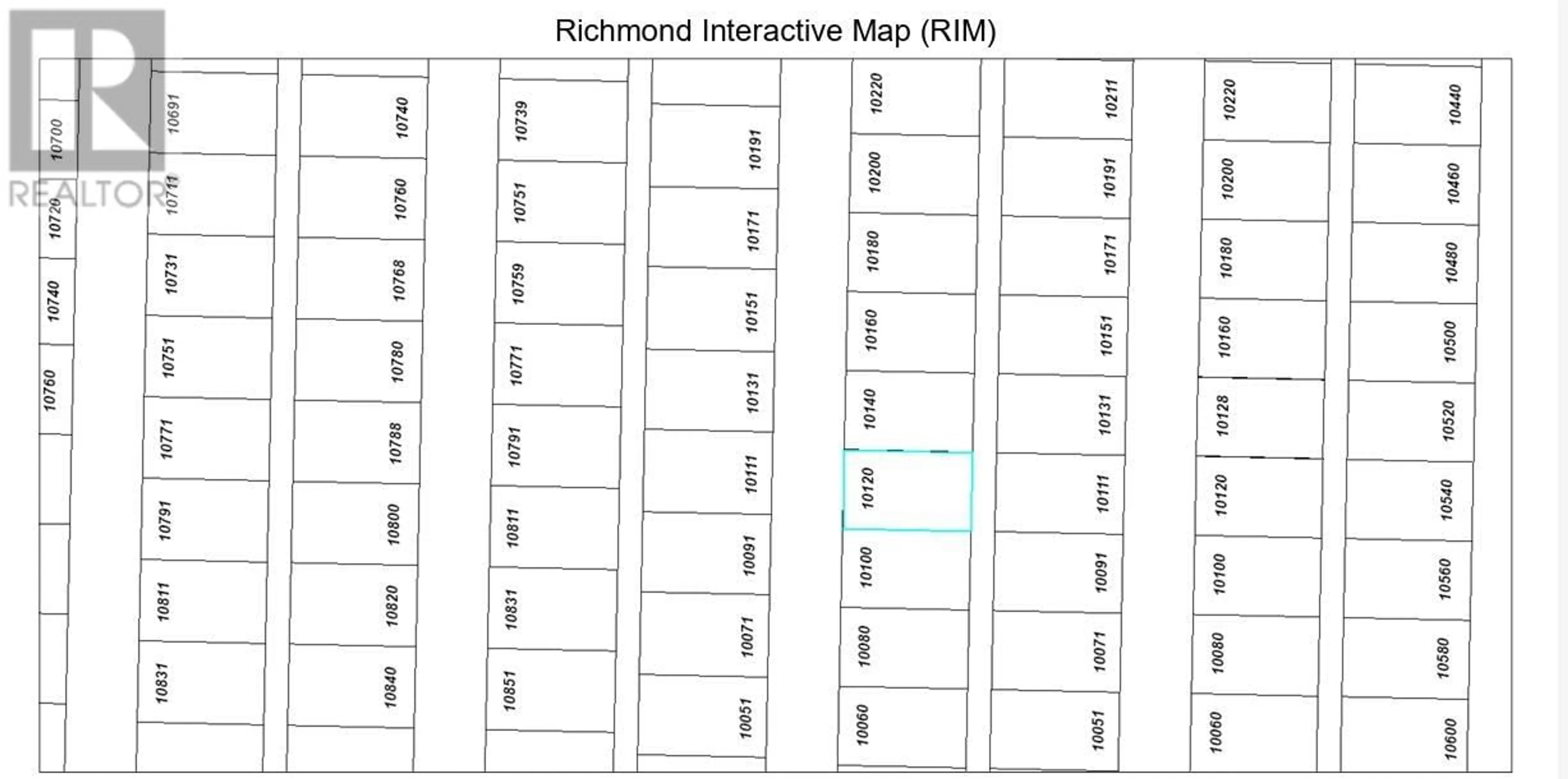 Picture of a map for 10120 AINTREE CRESCENT, Richmond British Columbia V7A3T8