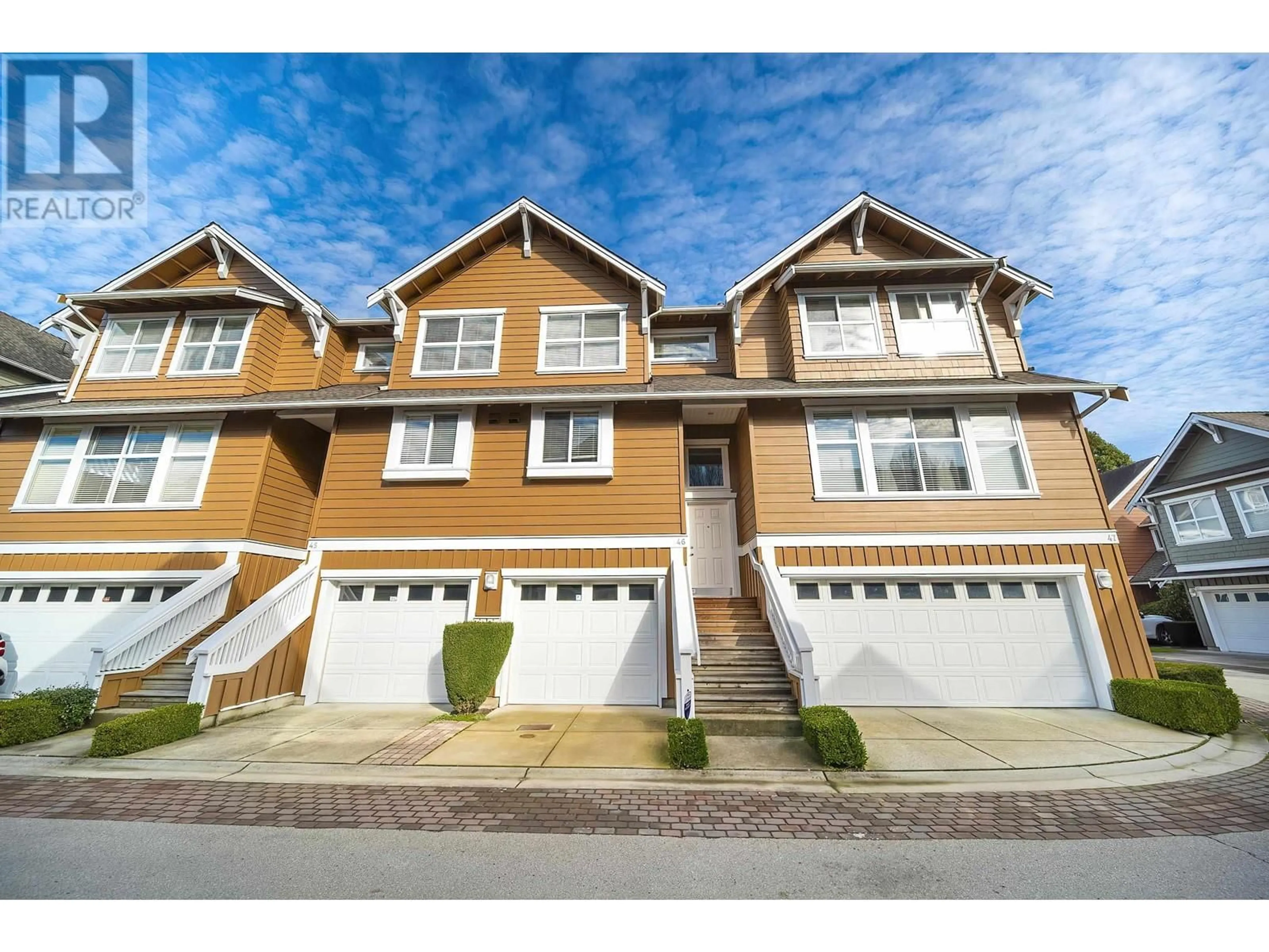 Home with vinyl exterior material, street for 46 - 3088 FRANCIS ROAD, Richmond British Columbia V7C5V9