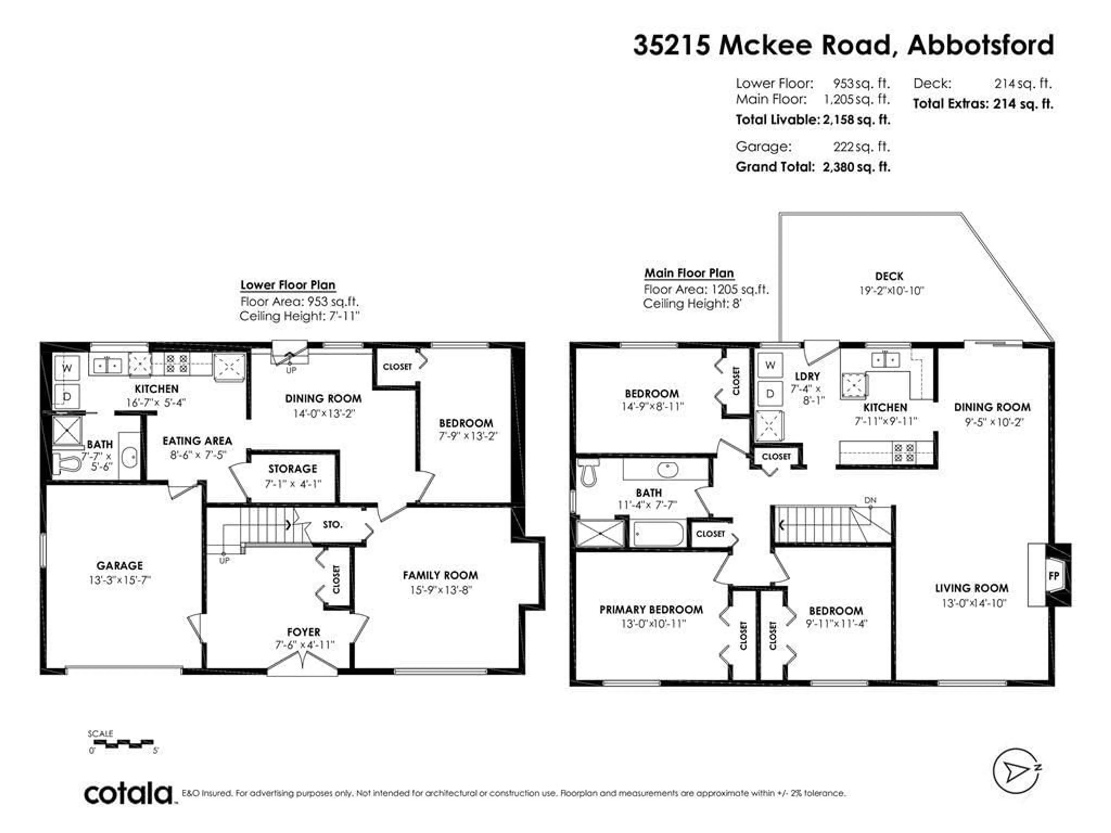 Floor plan for 35215 MCKEE, Abbotsford British Columbia V2S6K5