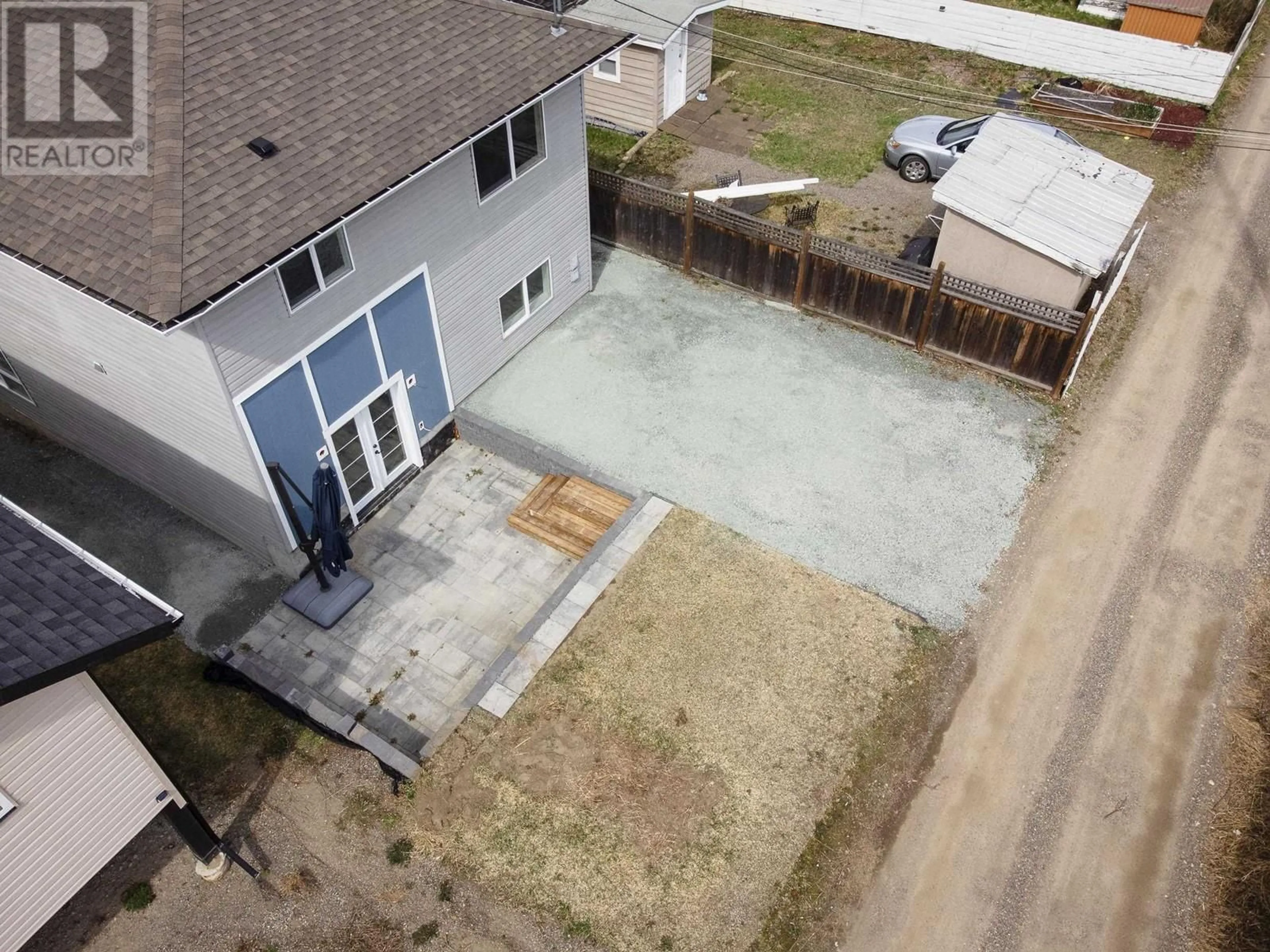 A pic from outside/outdoor area/front of a property/back of a property/a pic from drone, street for 696 JOHNSON STREET, Prince George British Columbia V2M2Z9