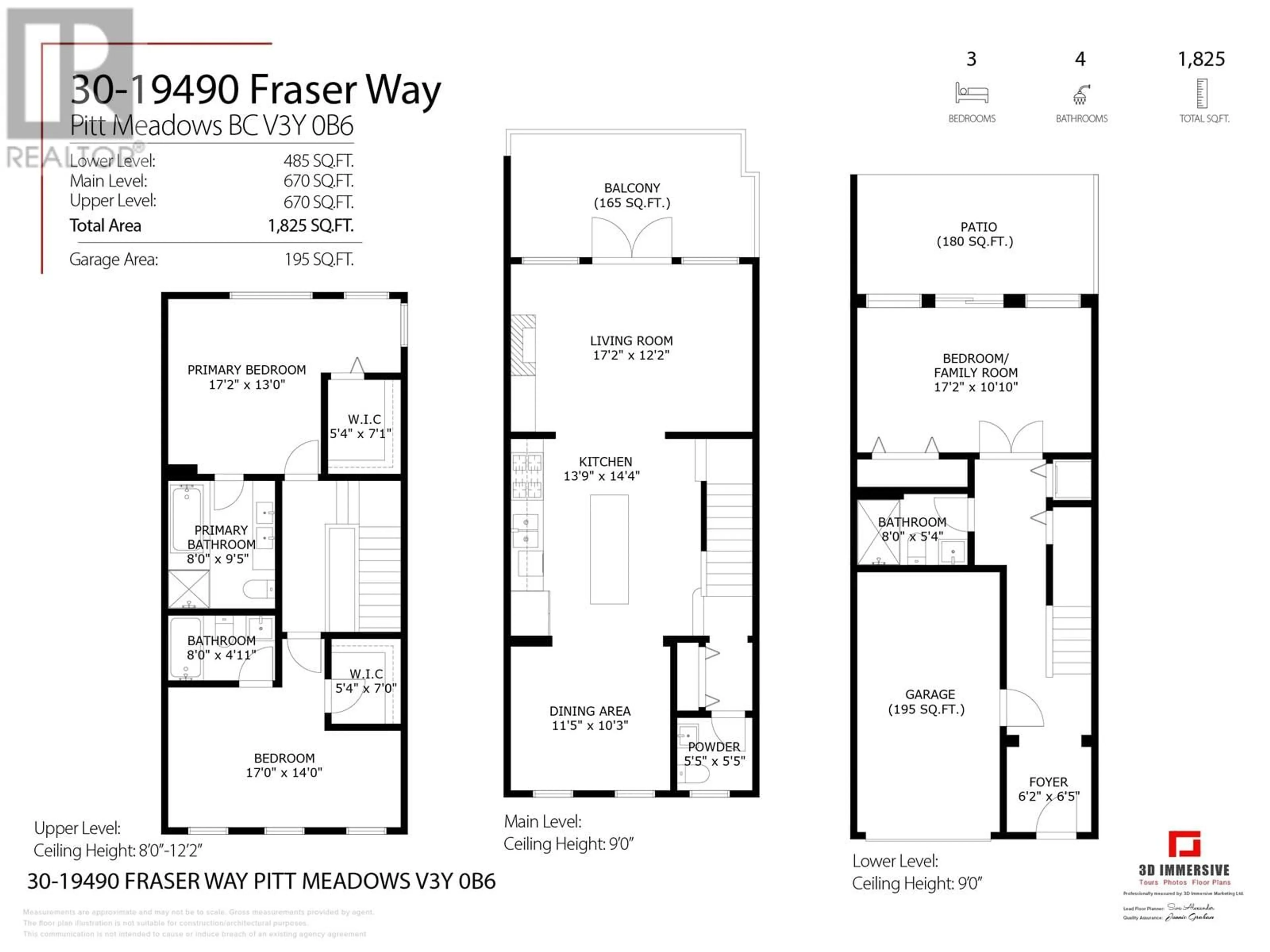 Floor plan for 30 - 19490 FRASER WAY, Pitt Meadows British Columbia V3Y0B6