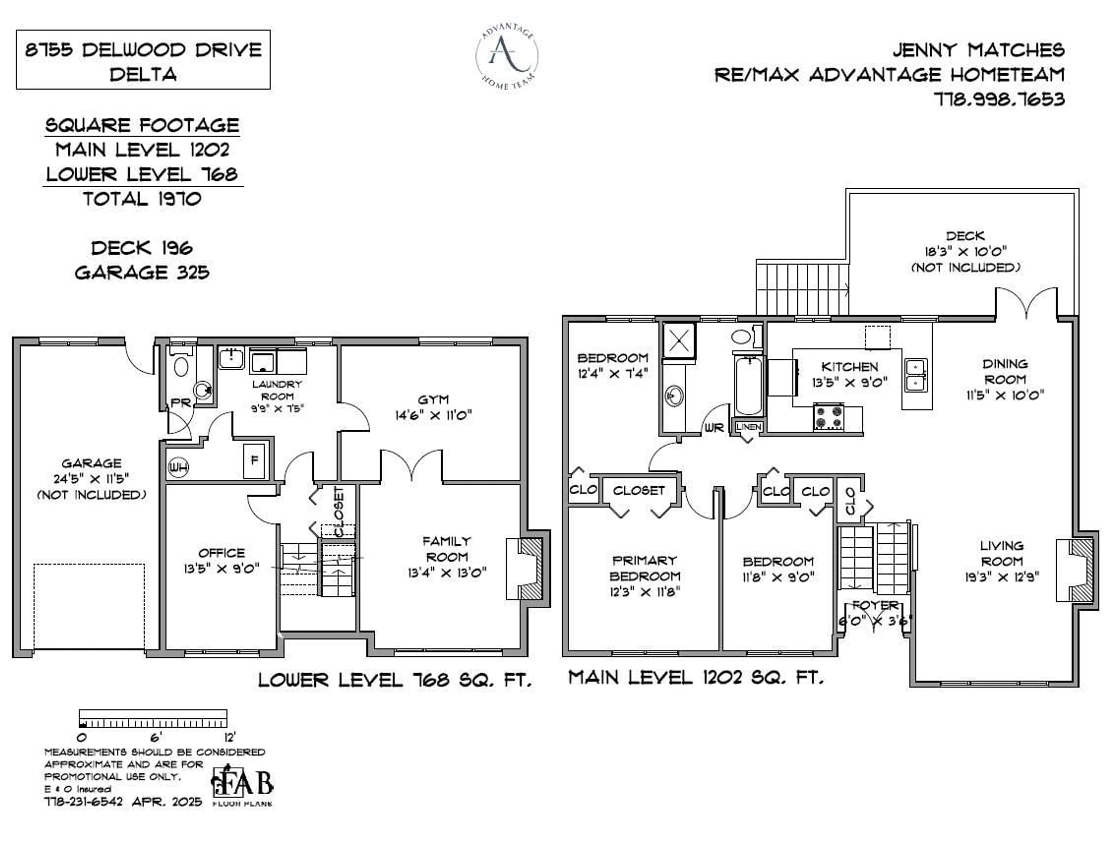 Floor plan for 8755 DELWOOD, Delta British Columbia V4C4A1