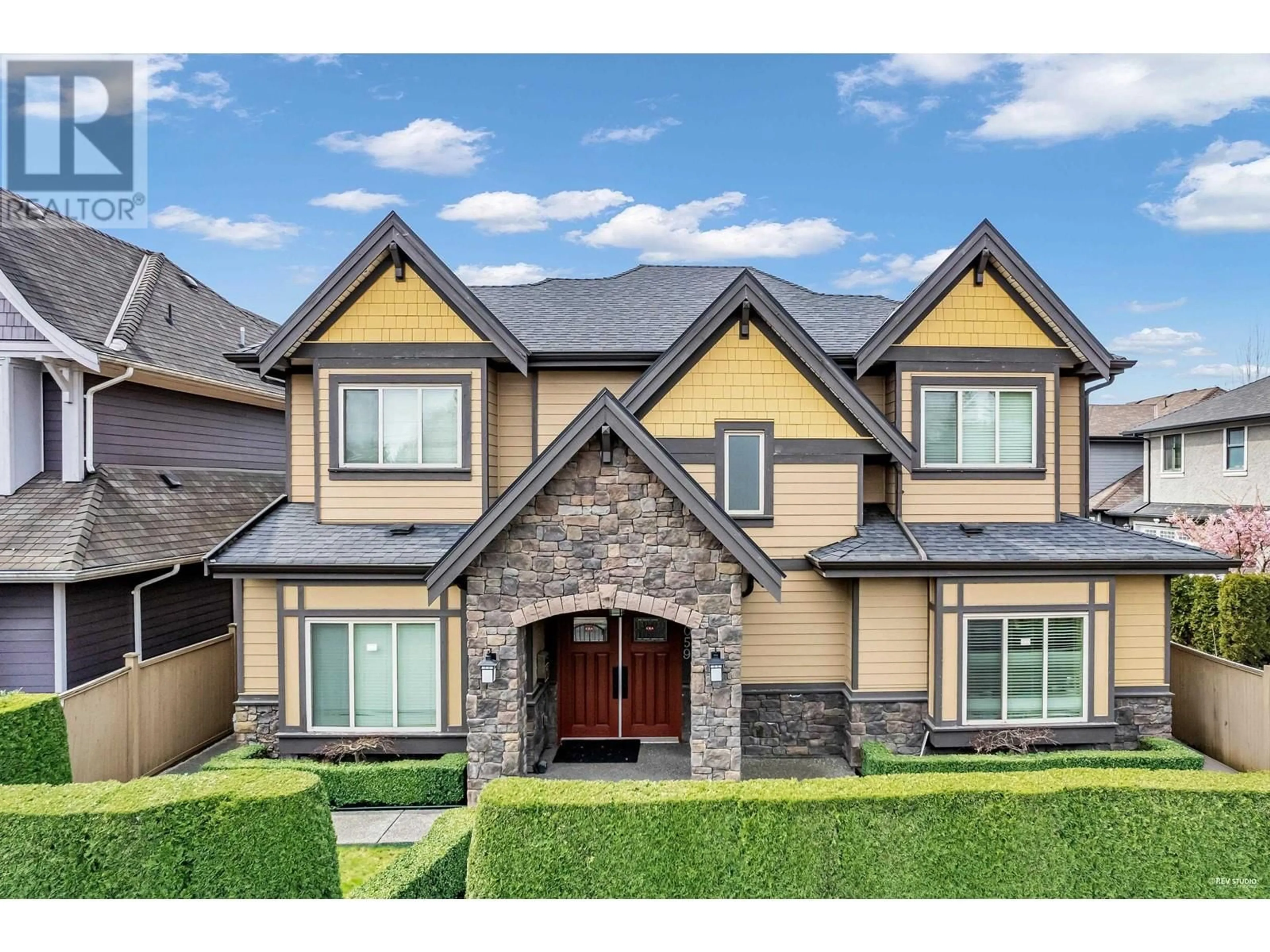 Home with brick exterior material, street for 8059 GILBERT ROAD, Richmond British Columbia V7C3W8