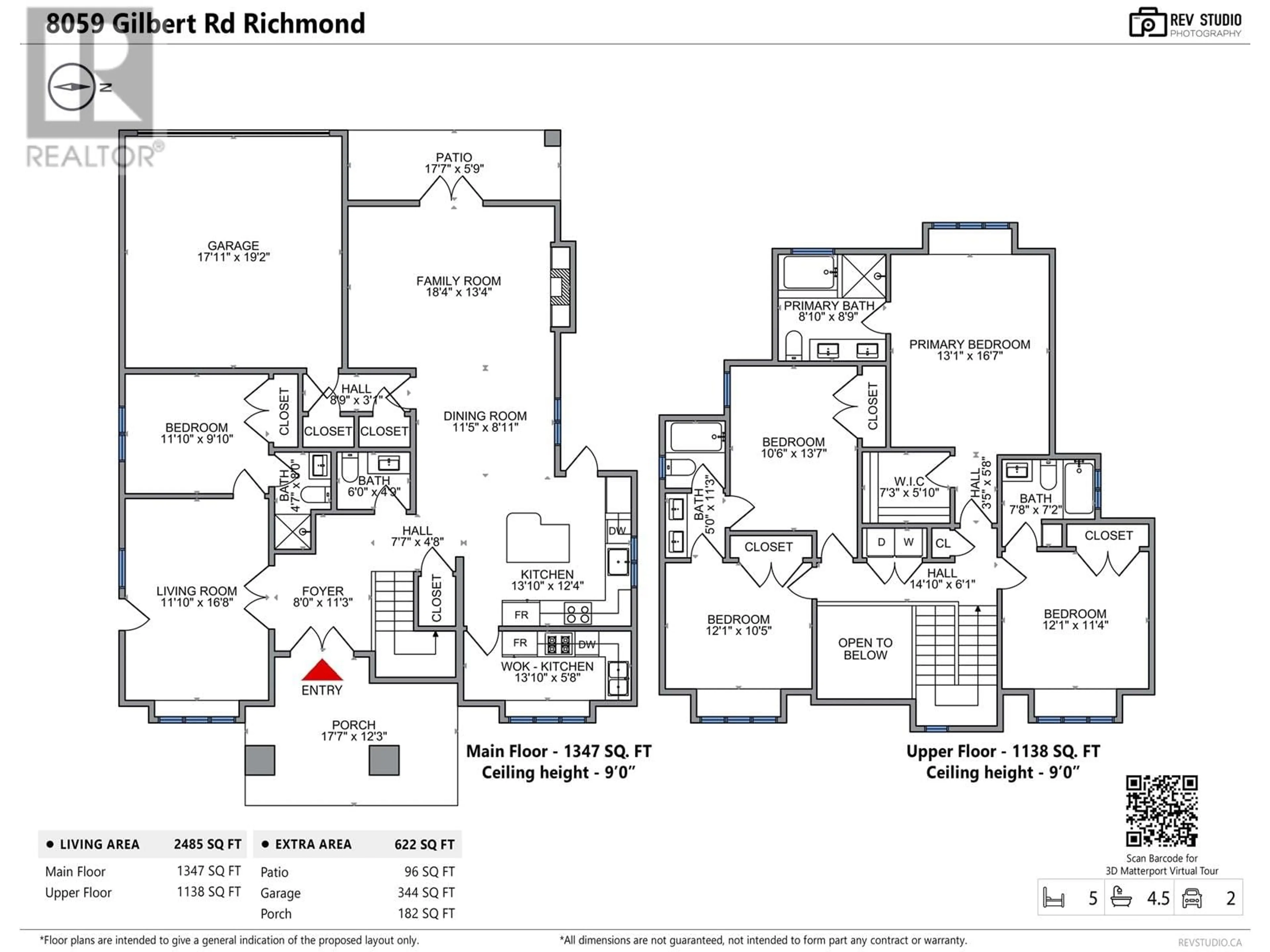 Floor plan for 8059 GILBERT ROAD, Richmond British Columbia V7C3W8