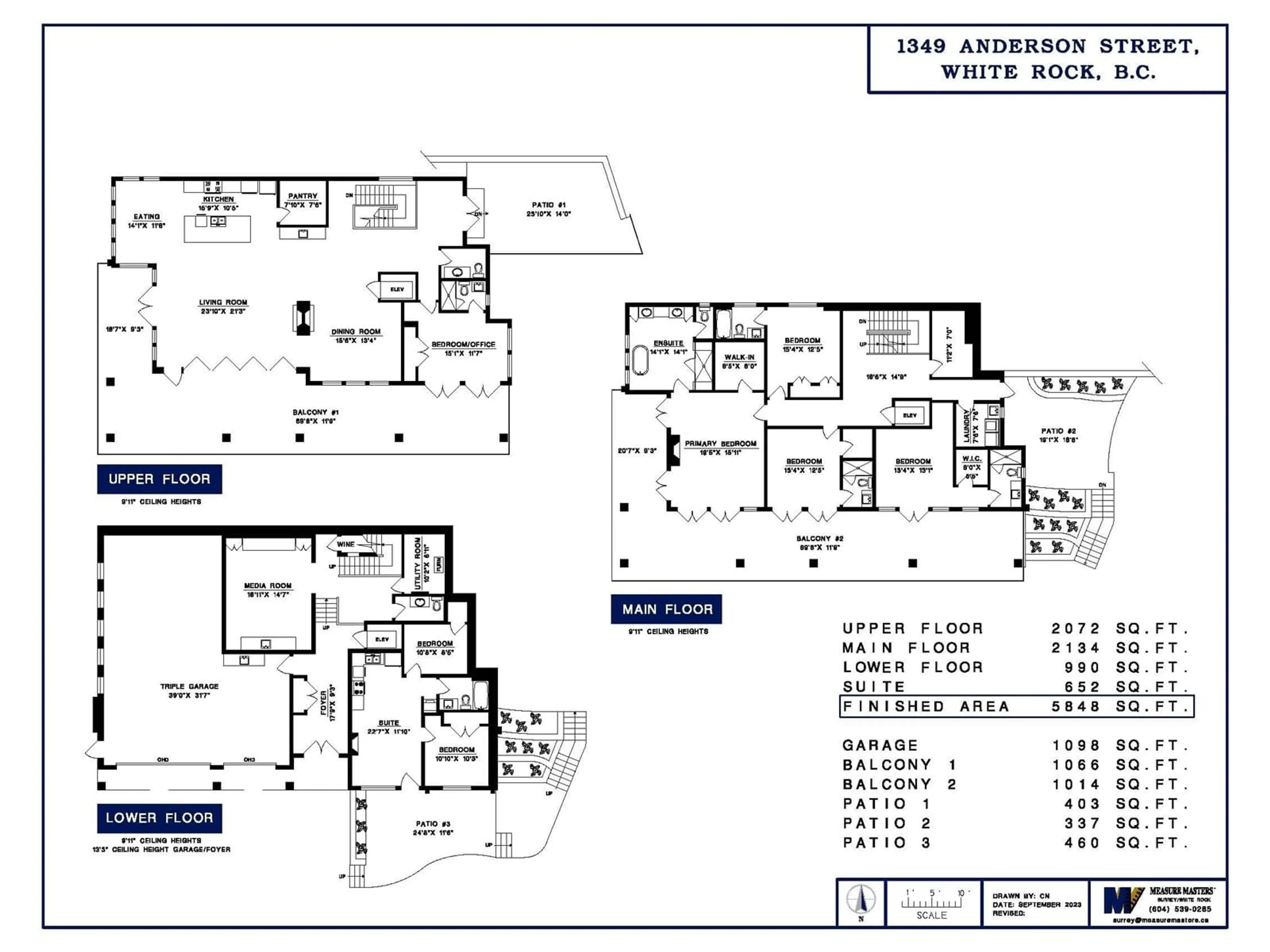 Floor plan for 1349 ANDERSON, White Rock British Columbia V4B3P4