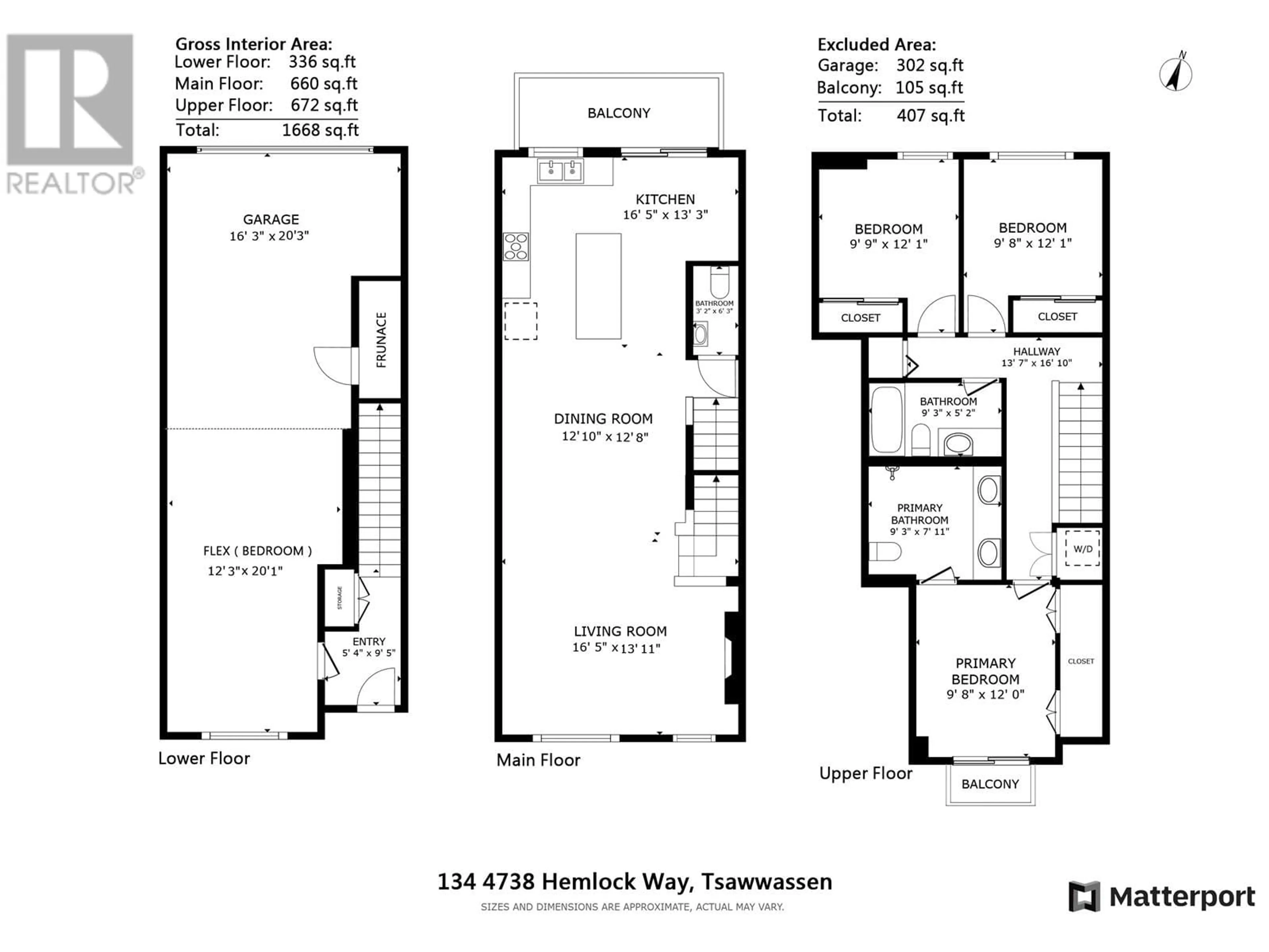 Floor plan for 134 - 4738 HEMLOCK WAY, Tsawwassen British Columbia V4M0E3