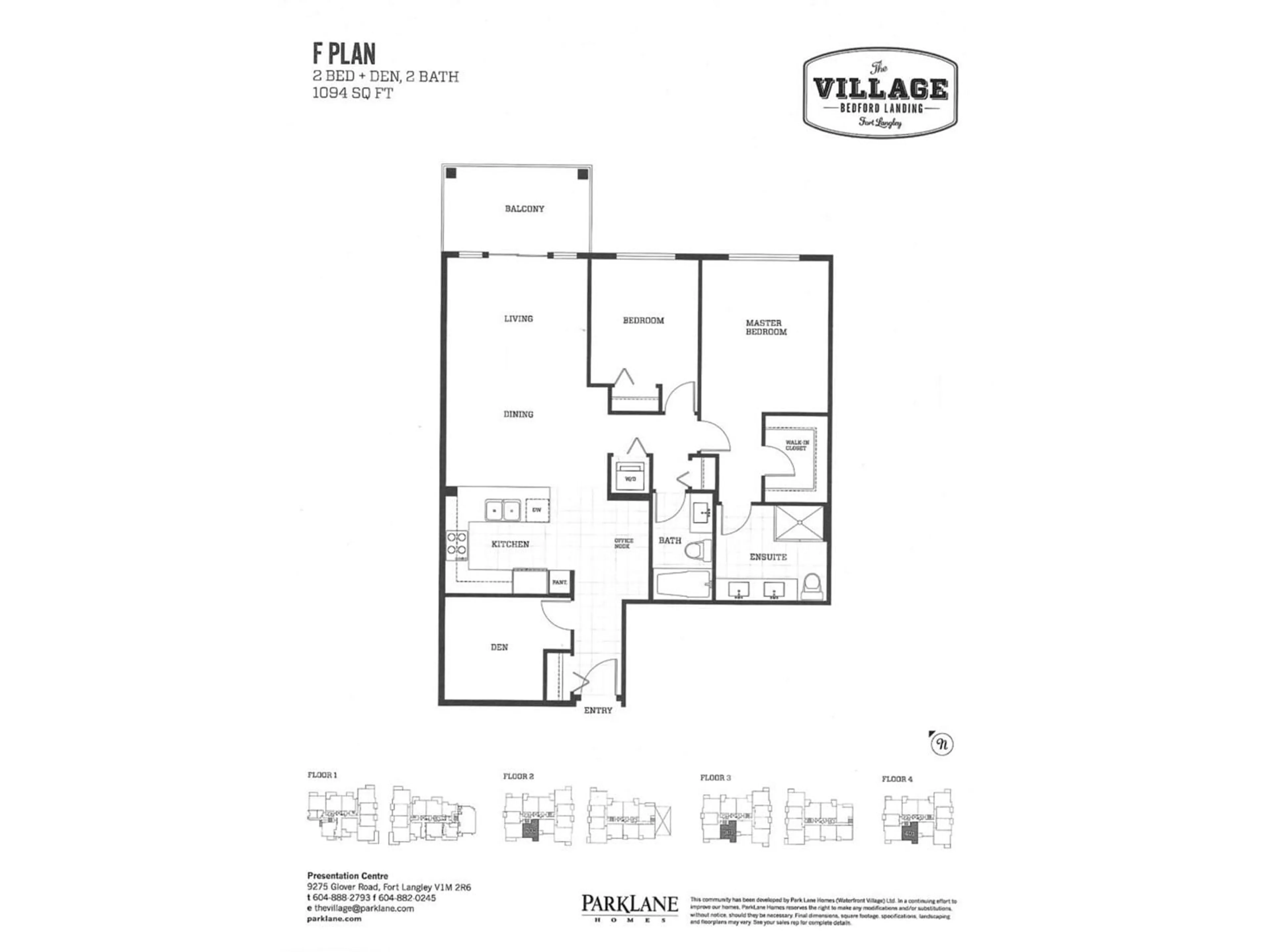 Floor plan for 301 - 23255 BILLY BROWN, Langley British Columbia V1M0C8