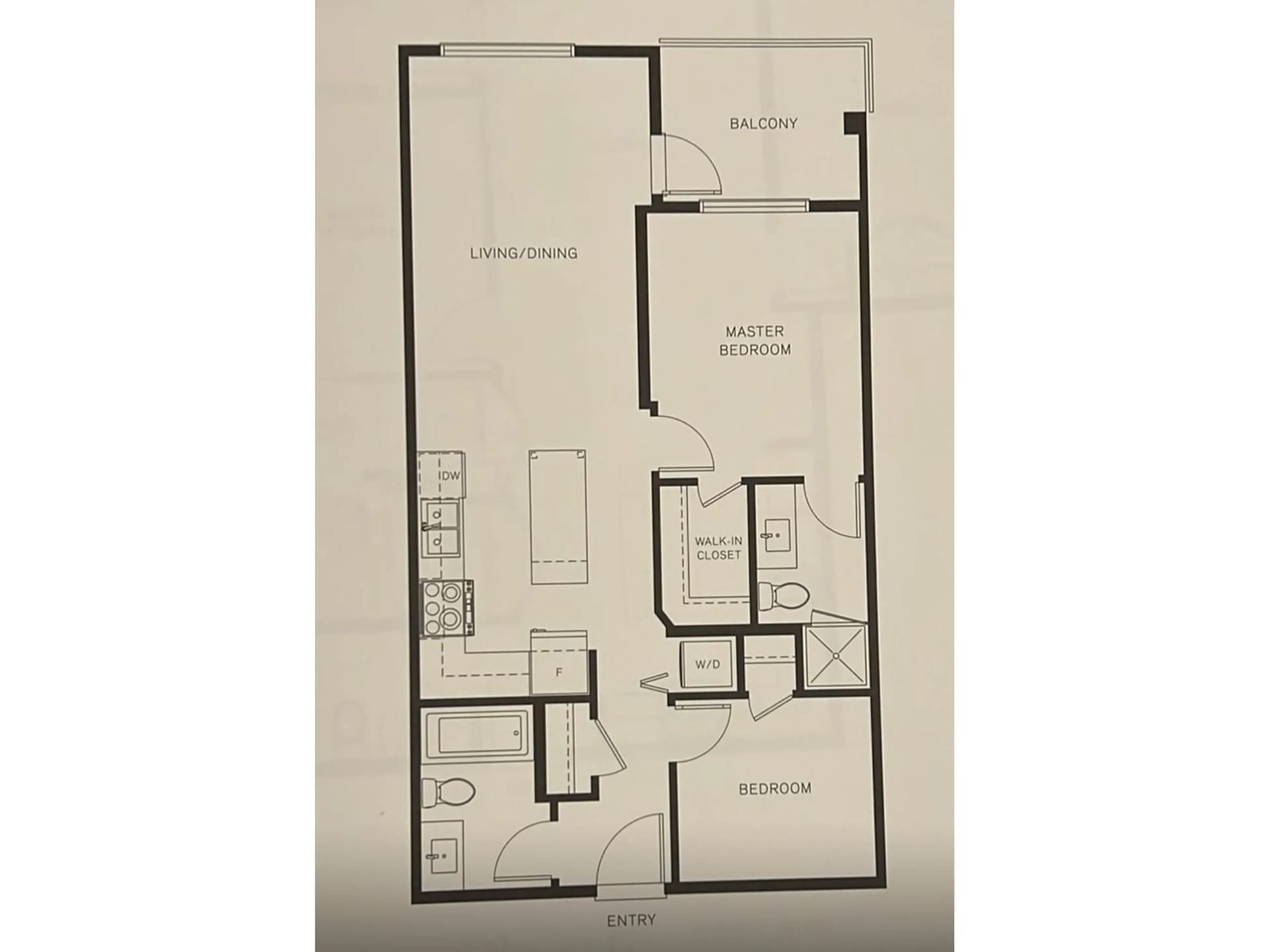 Floor plan for 312 - 18811 72, Surrey British Columbia V4N6W7
