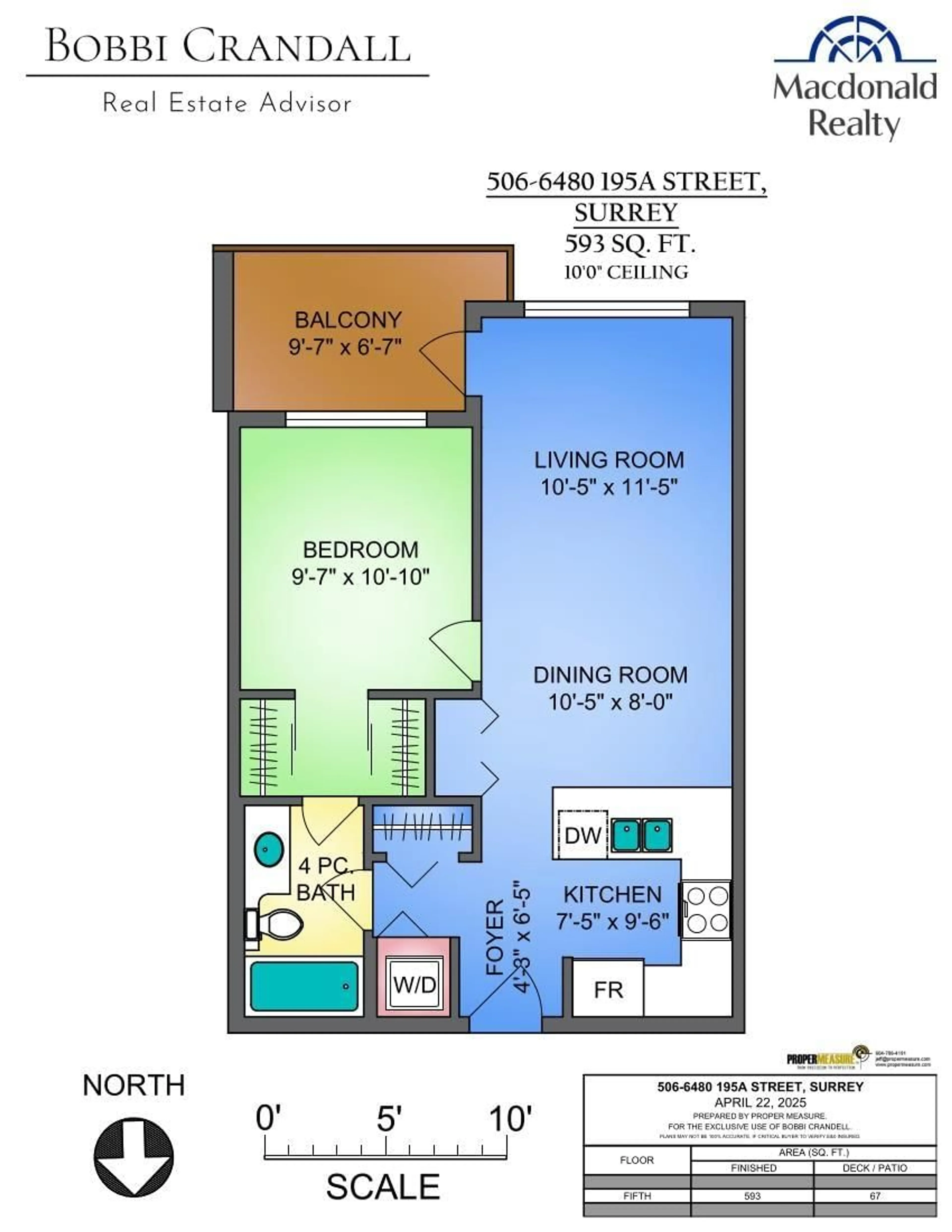 Floor plan for 506 - 6480 195A, Surrey British Columbia V4N6P1