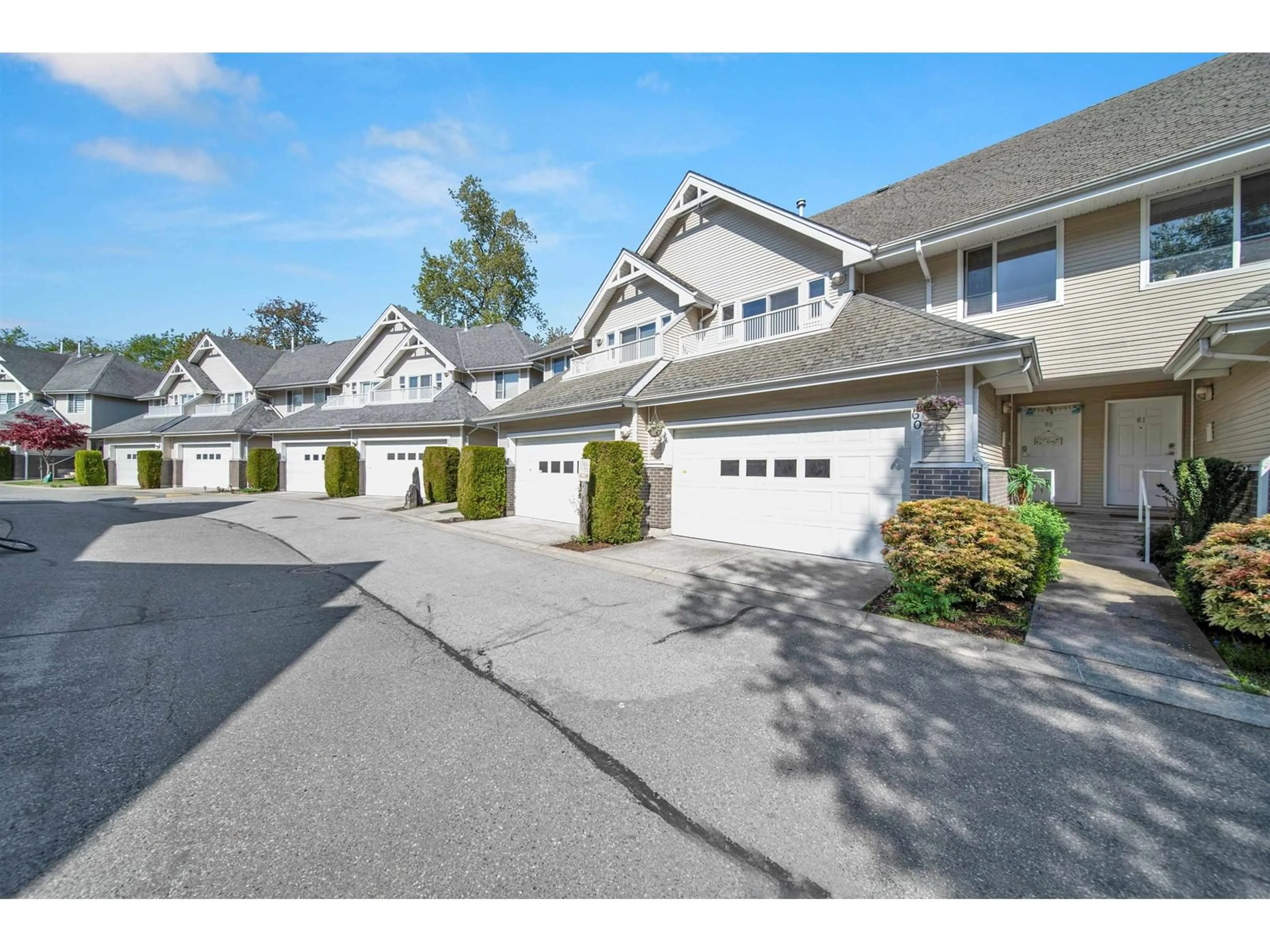 A pic from outside/outdoor area/front of a property/back of a property/a pic from drone, street for 60 - 13918 58, Surrey British Columbia V3X3N8