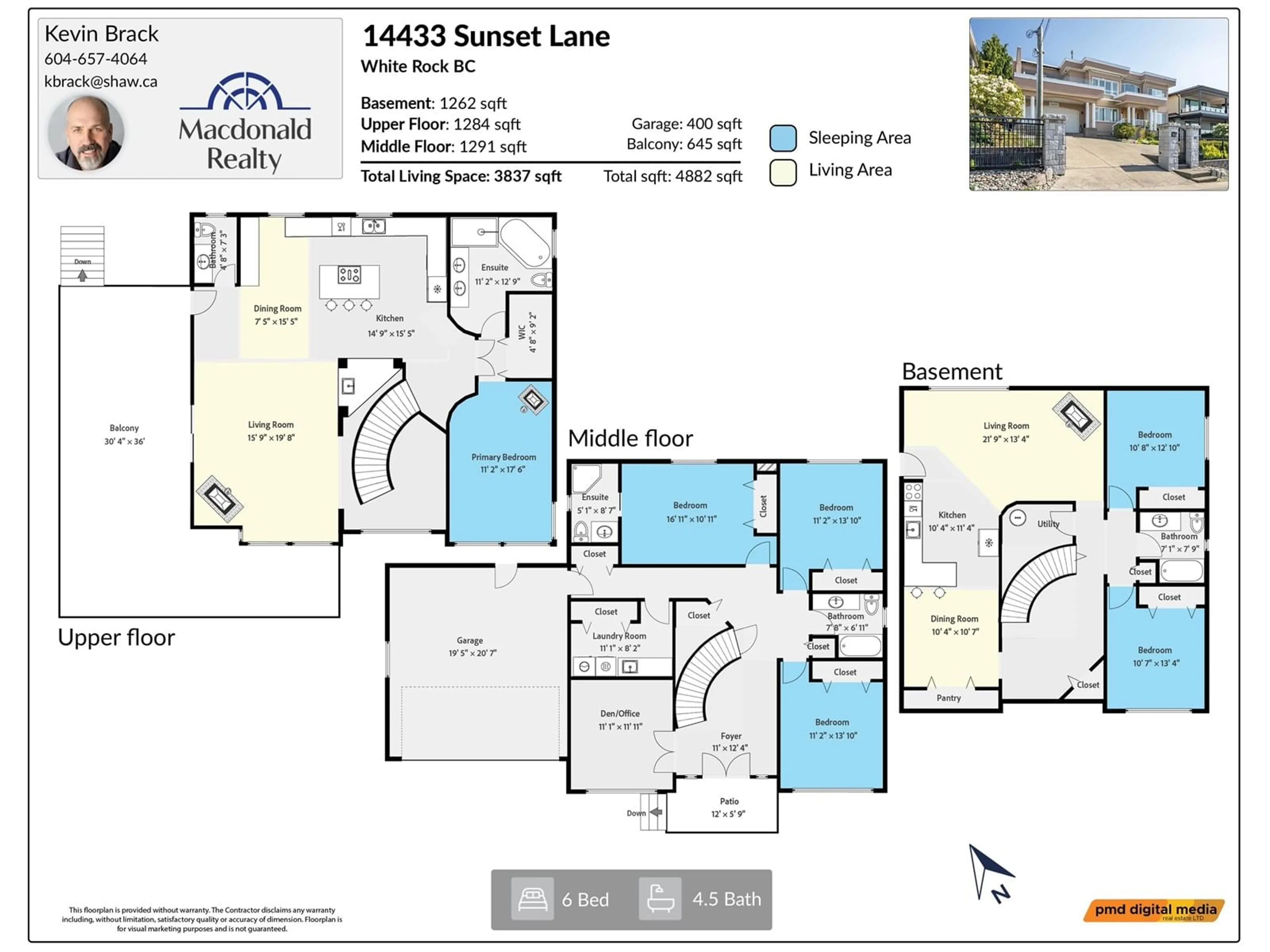 Floor plan for 14433 SUNSET, White Rock British Columbia V4B5J7