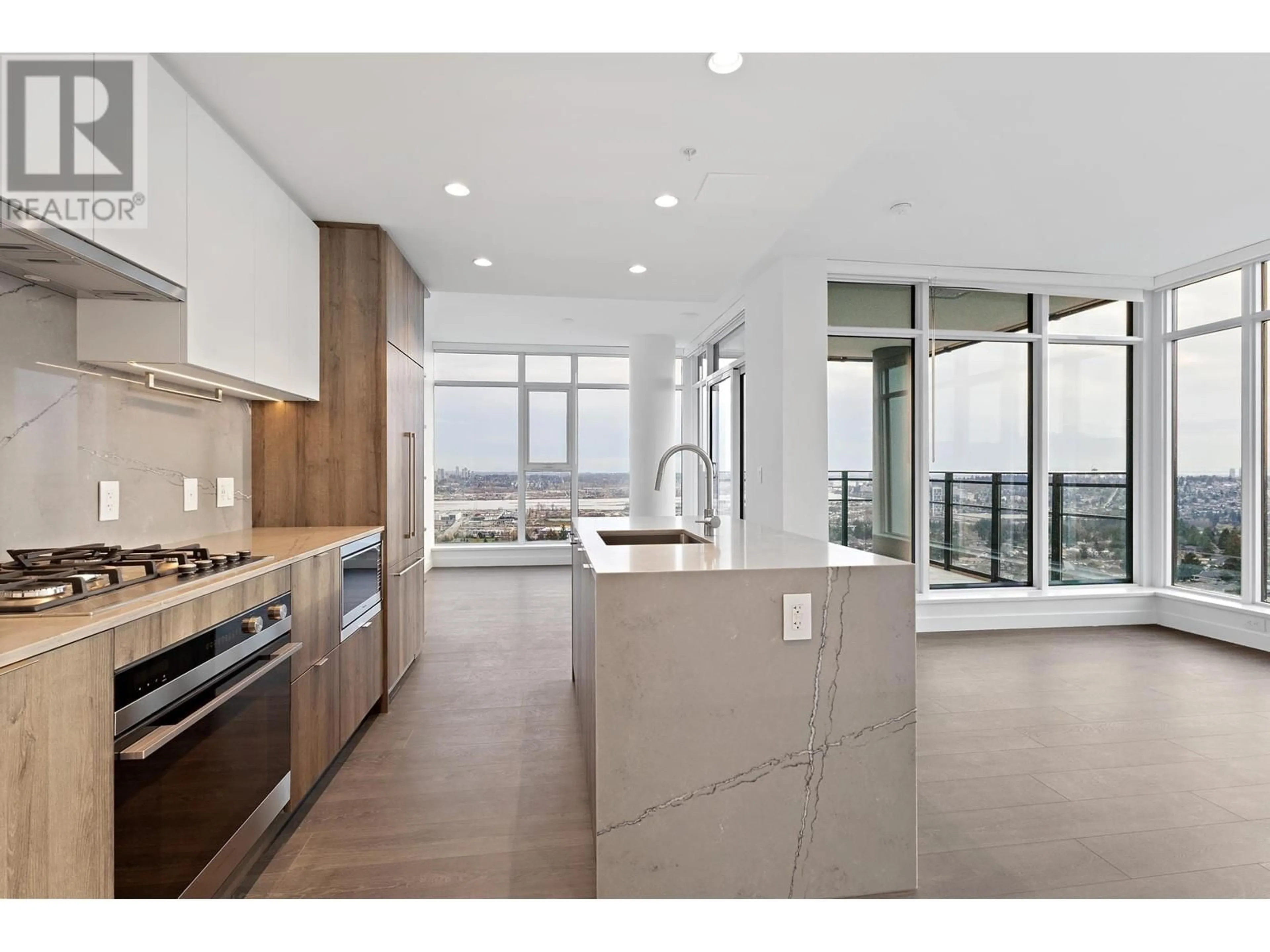 Open concept kitchen, ceramic/tile floor for 1504 - 505 NELSON STREET, Coquitlam British Columbia V3J0R5