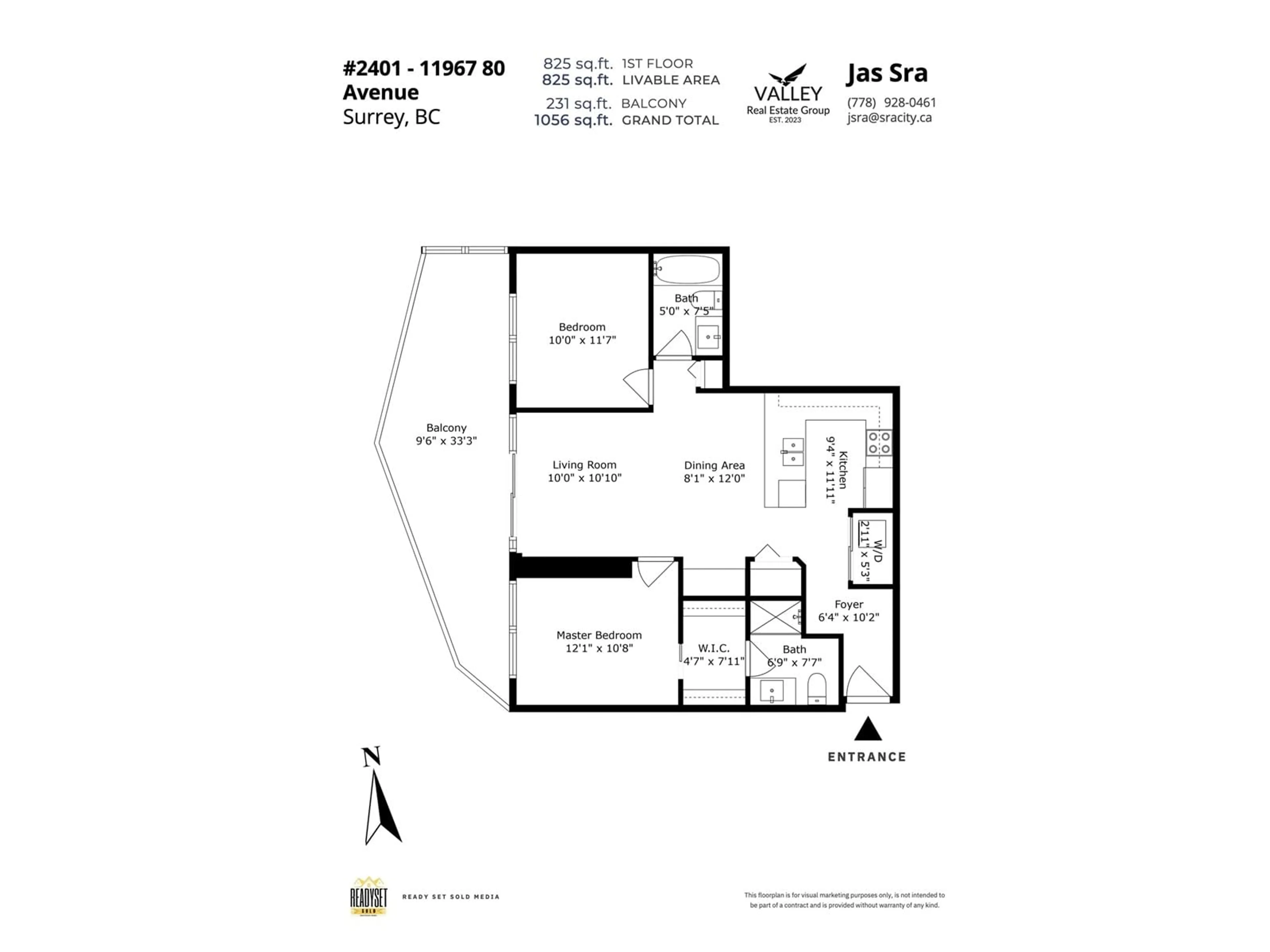 Floor plan for 2401 - 11967 80, Delta British Columbia V4C0E2