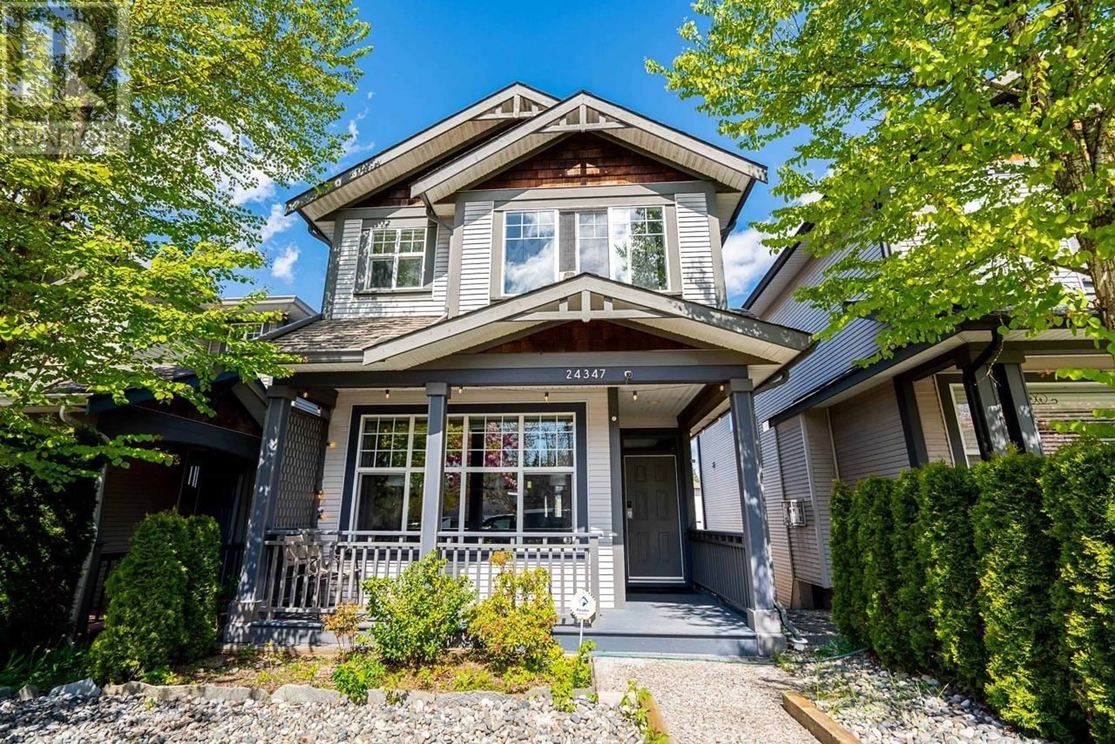 Home with brick exterior material, street for 24347 102 AVENUE, Maple Ridge British Columbia V2W1X9