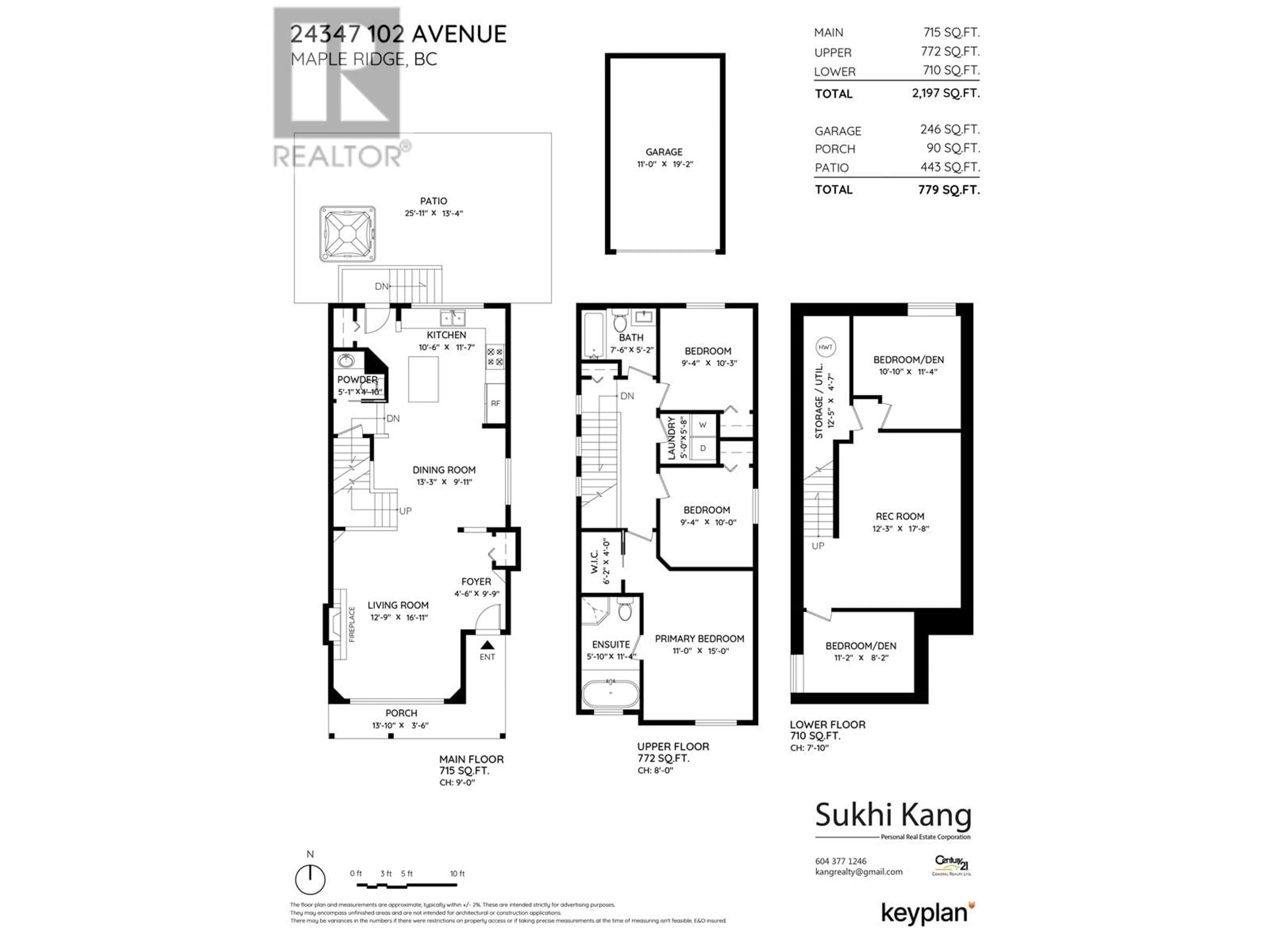 Floor plan for 24347 102 AVENUE, Maple Ridge British Columbia V2W1X9