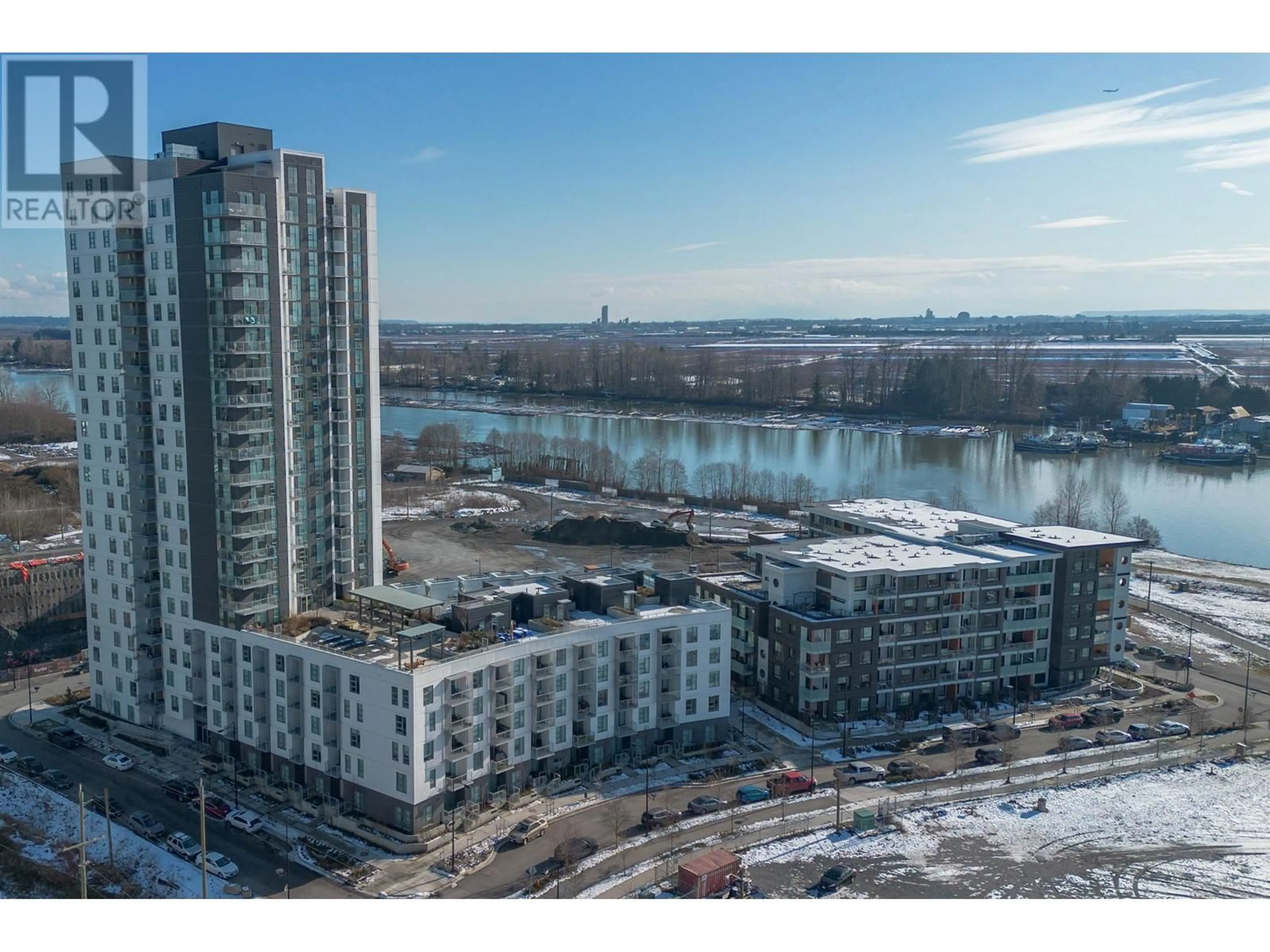 A pic from outside/outdoor area/front of a property/back of a property/a pic from drone, water/lake/river/ocean view for 513 - 3430 KENT AVENUE SOUTH, Vancouver British Columbia V5S0G7