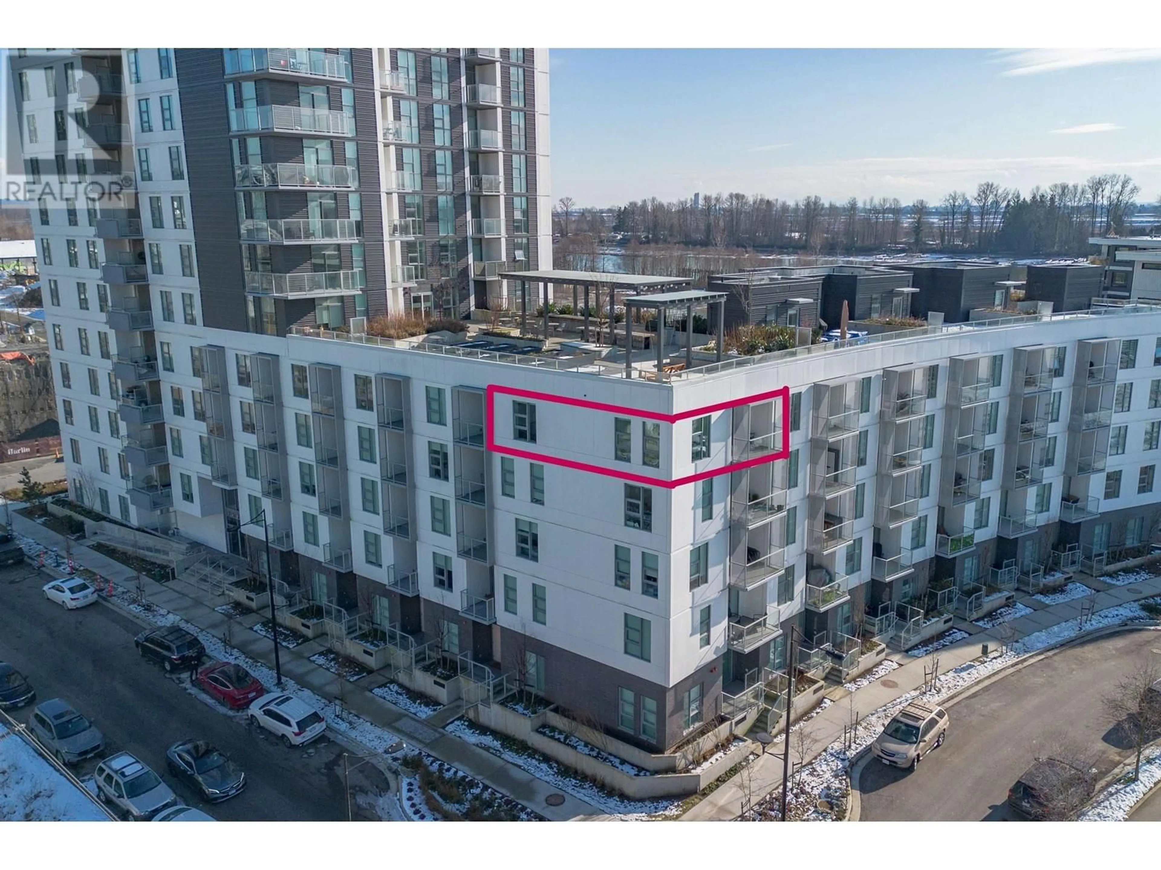 A pic from outside/outdoor area/front of a property/back of a property/a pic from drone, building for 513 - 3430 KENT AVENUE SOUTH, Vancouver British Columbia V5S0G7