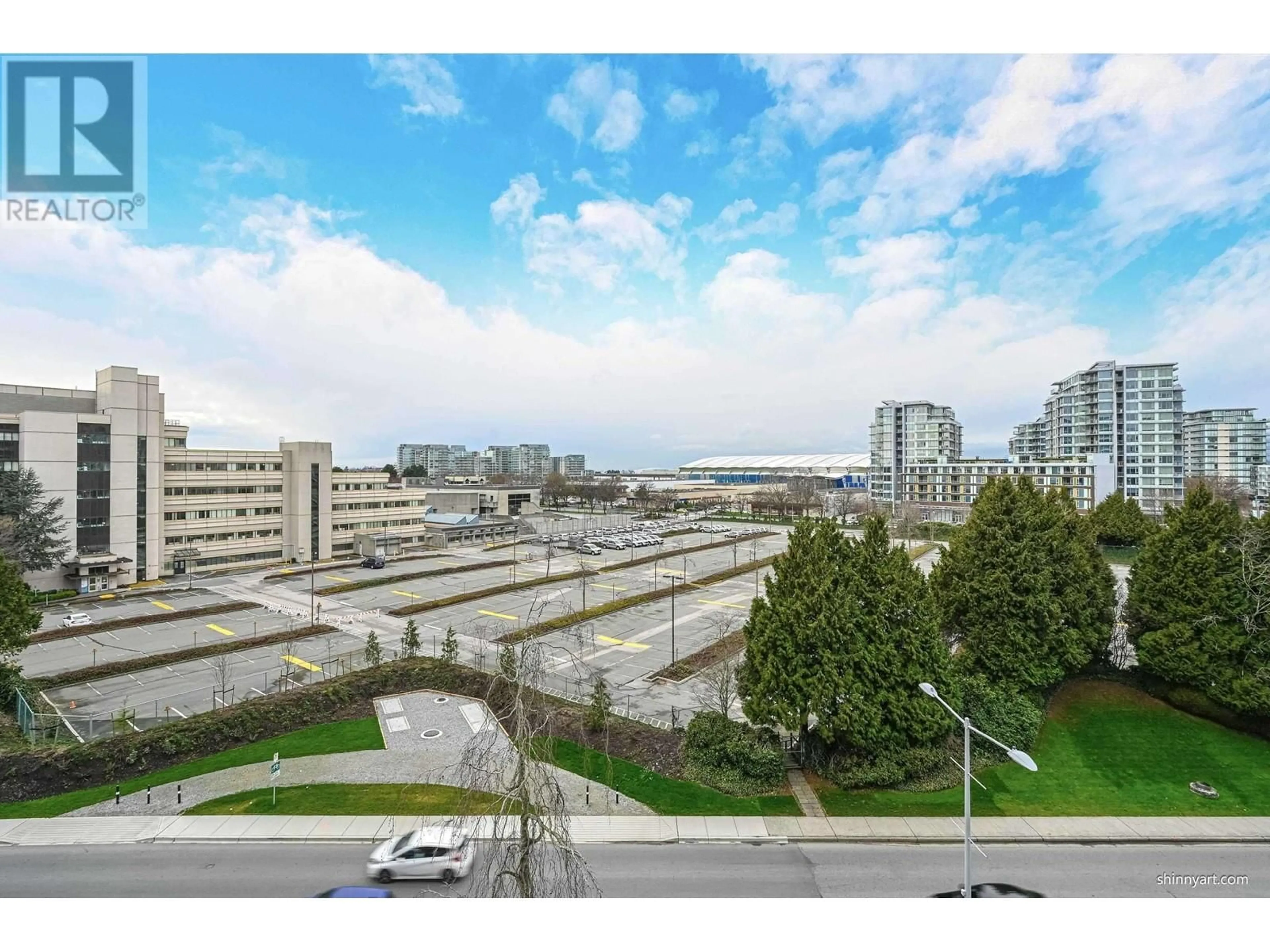 Patio, city buildings view from balcony for 1709 - 5788 GILBERT ROAD, Richmond British Columbia V7C0G1