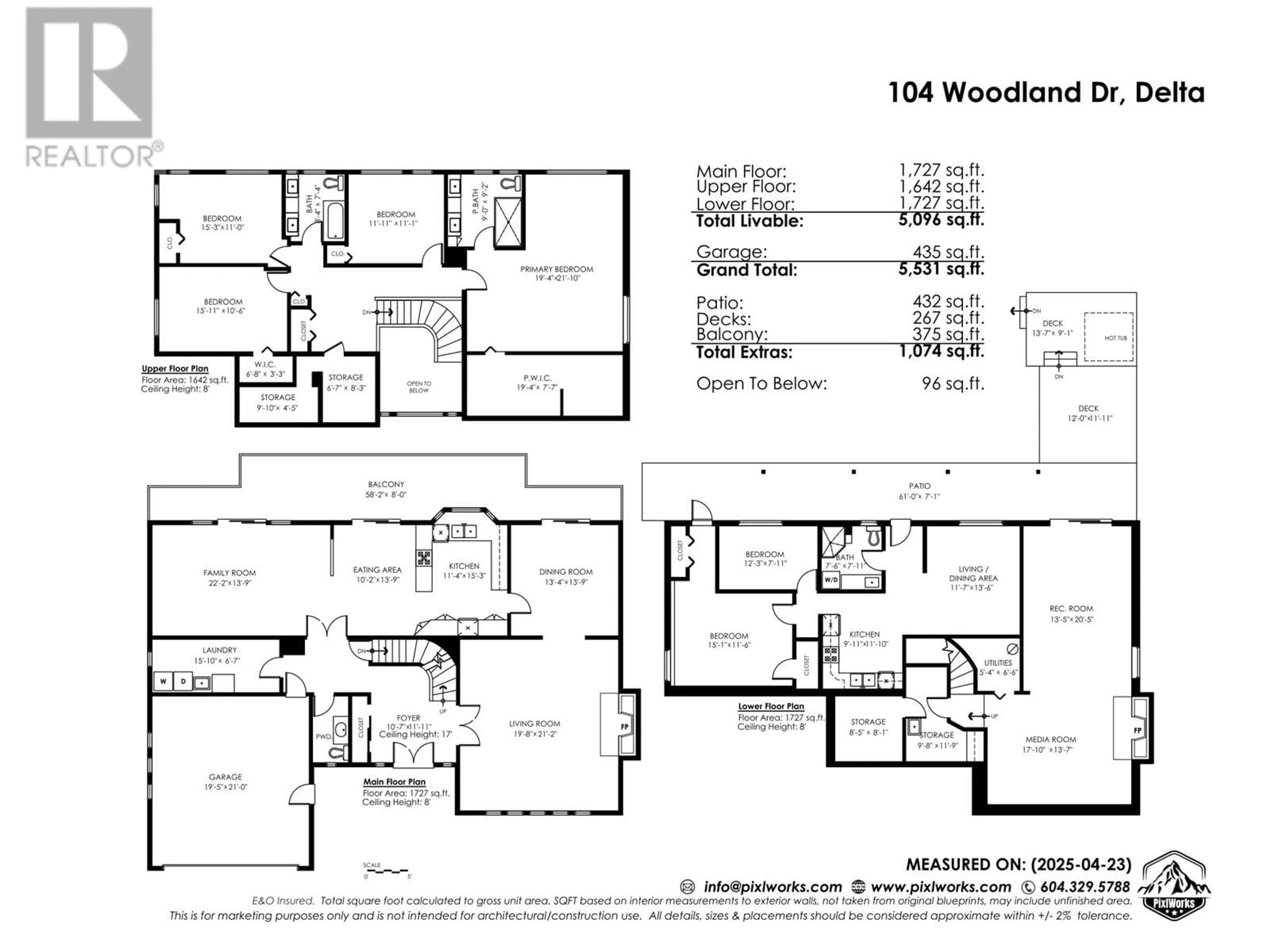 Floor plan for 104 WOODLAND DRIVE, Delta British Columbia V4L2C1