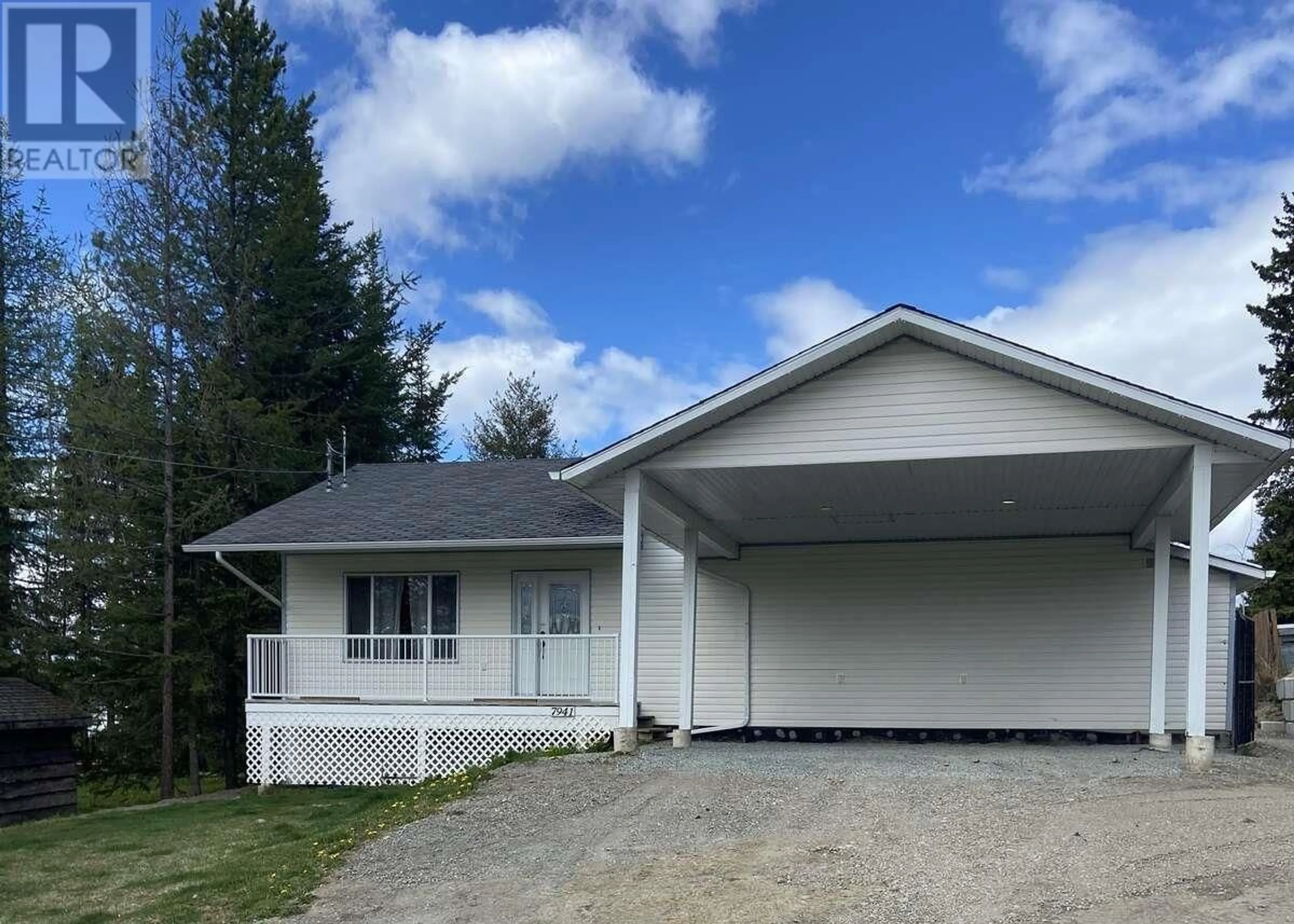 Home with vinyl exterior material, street for 7941 ROSEWOOD PLACE, Prince George British Columbia V2N5M9