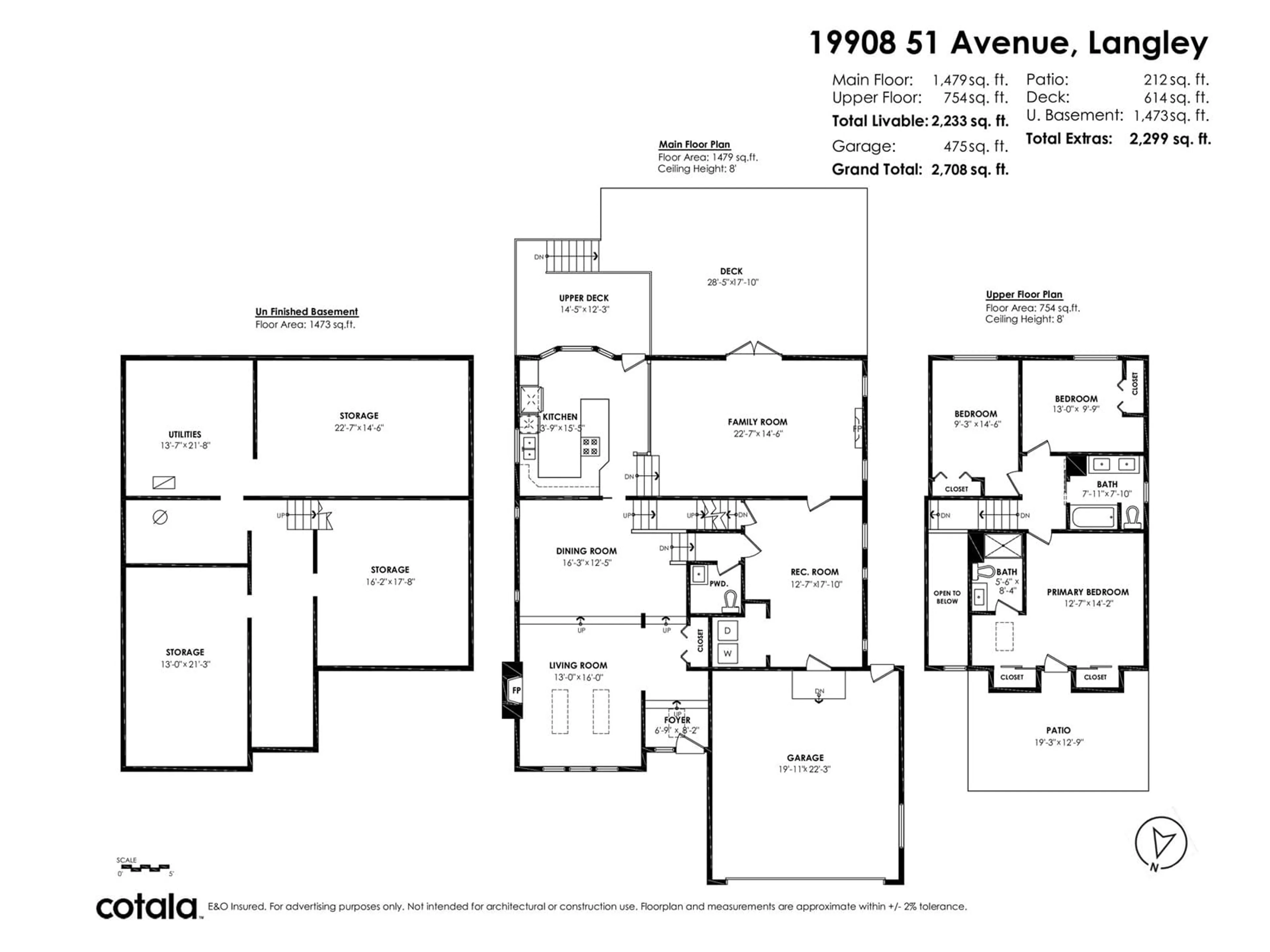 Floor plan for 19908 51, Langley British Columbia V3A7P2