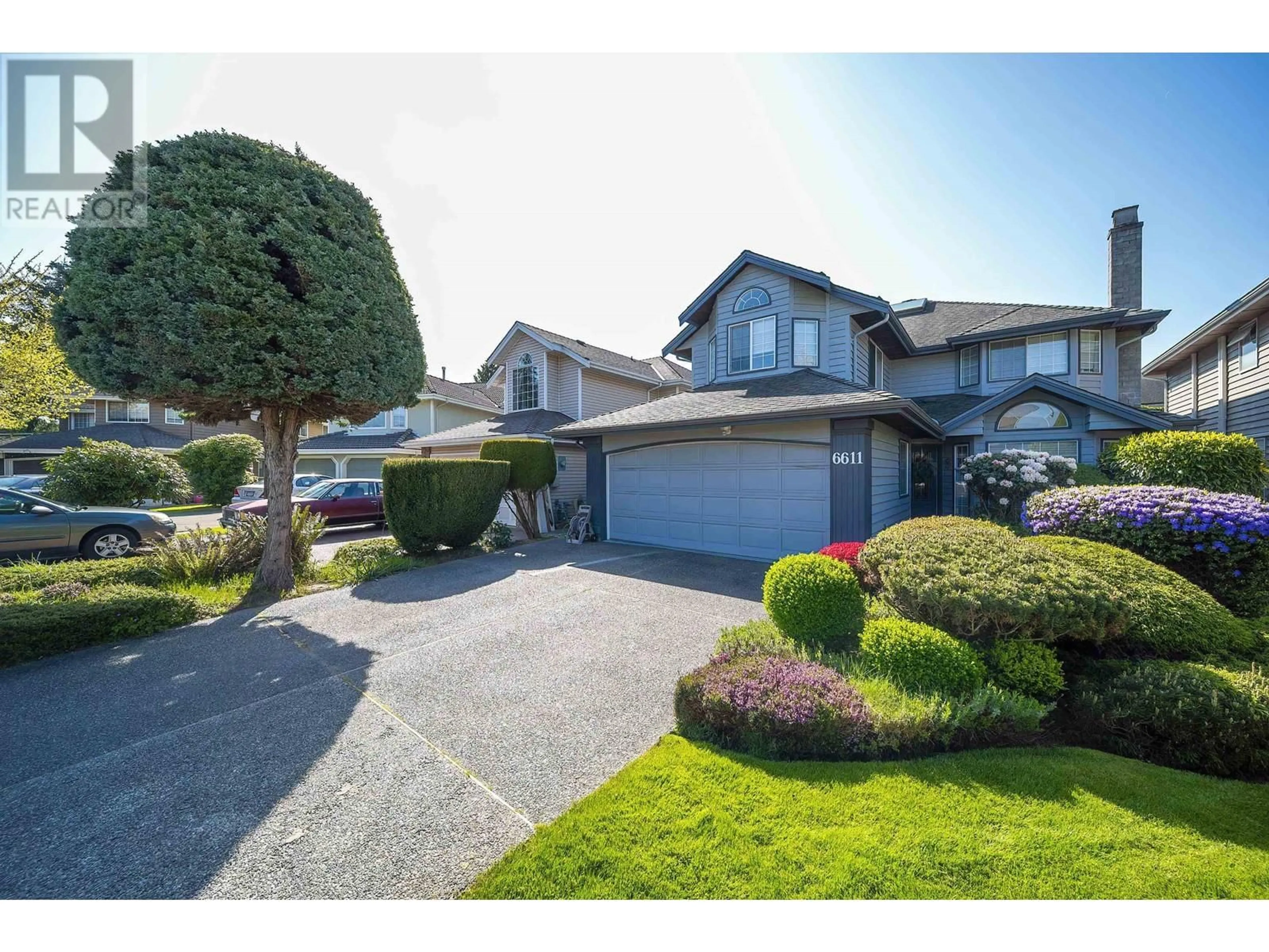 A pic from outside/outdoor area/front of a property/back of a property/a pic from drone, street for 6611 BOUCHARD COURT, Richmond British Columbia V7C5H4