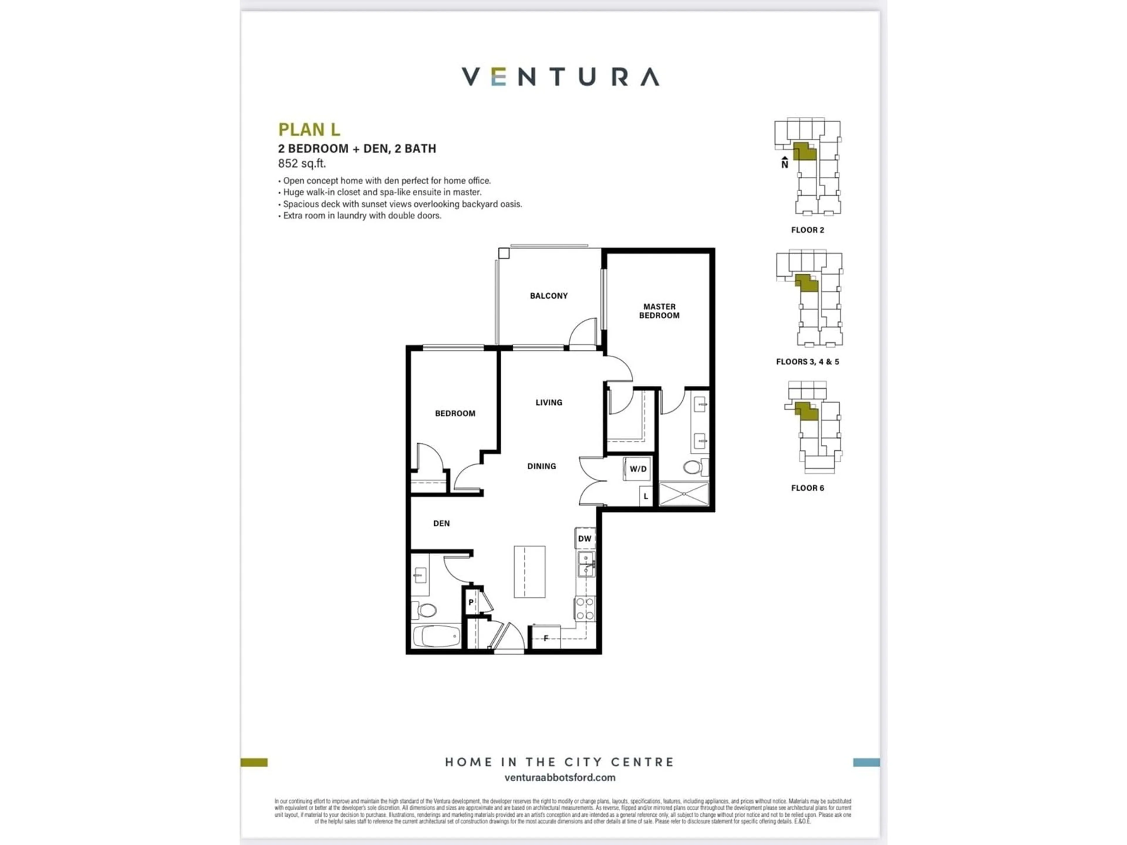 Floor plan for 506 - 32838 VENTURA, Abbotsford British Columbia V2S6J3