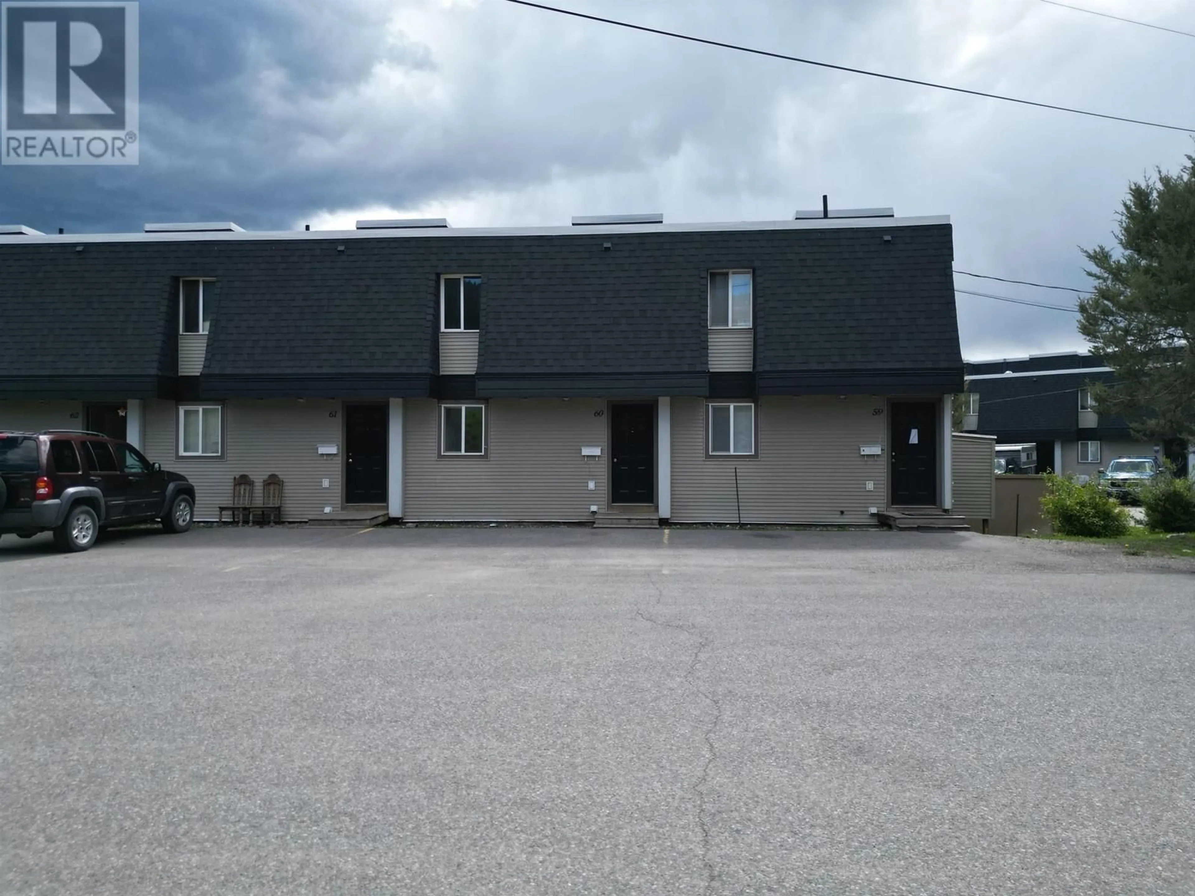 A pic from outside/outdoor area/front of a property/back of a property/a pic from drone, building for 60 - 605 CARSON DRIVE, Williams Lake British Columbia V2G1T2