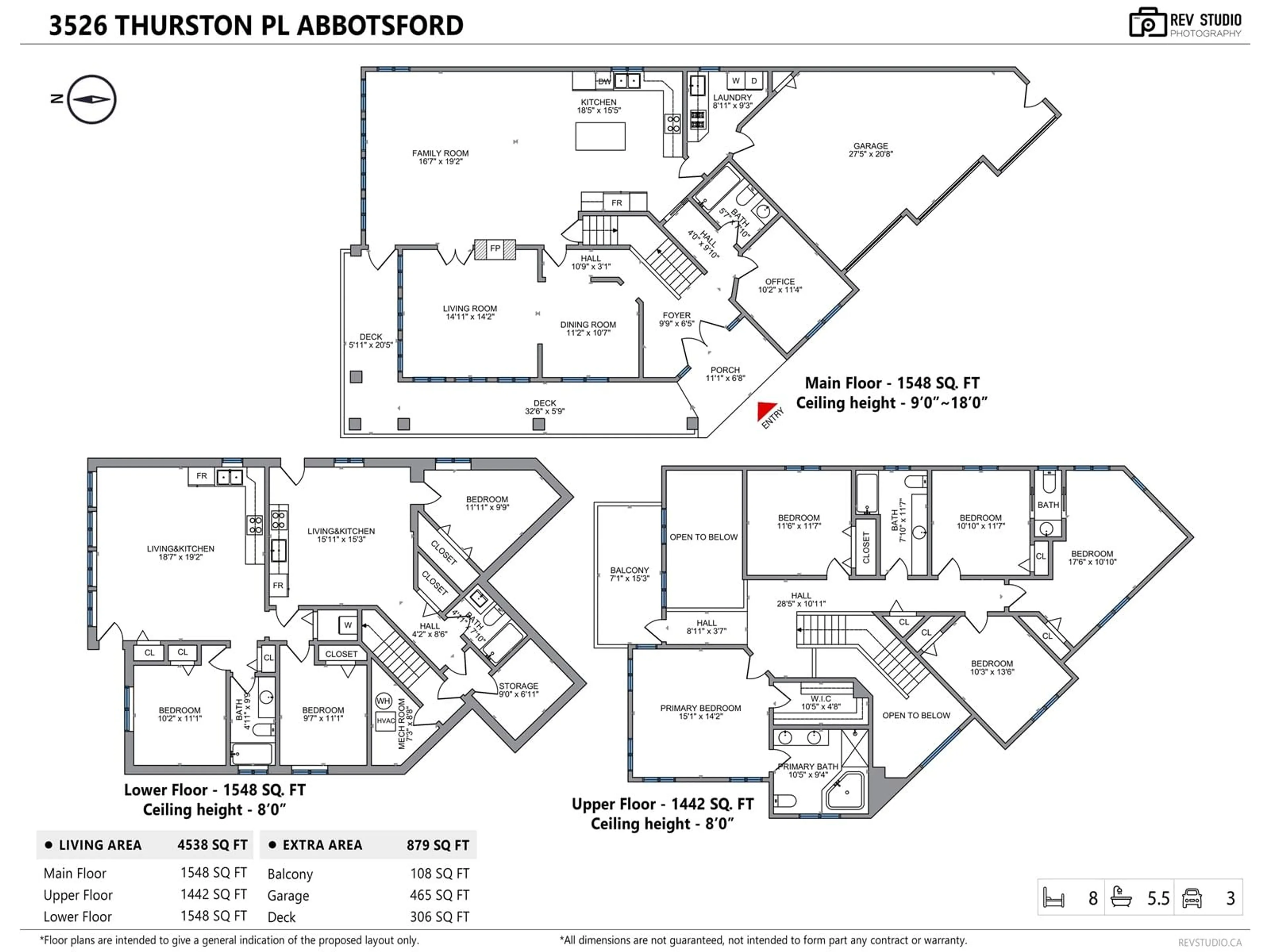 Floor plan for 3526 THURSTON, Abbotsford British Columbia V2T6Y1