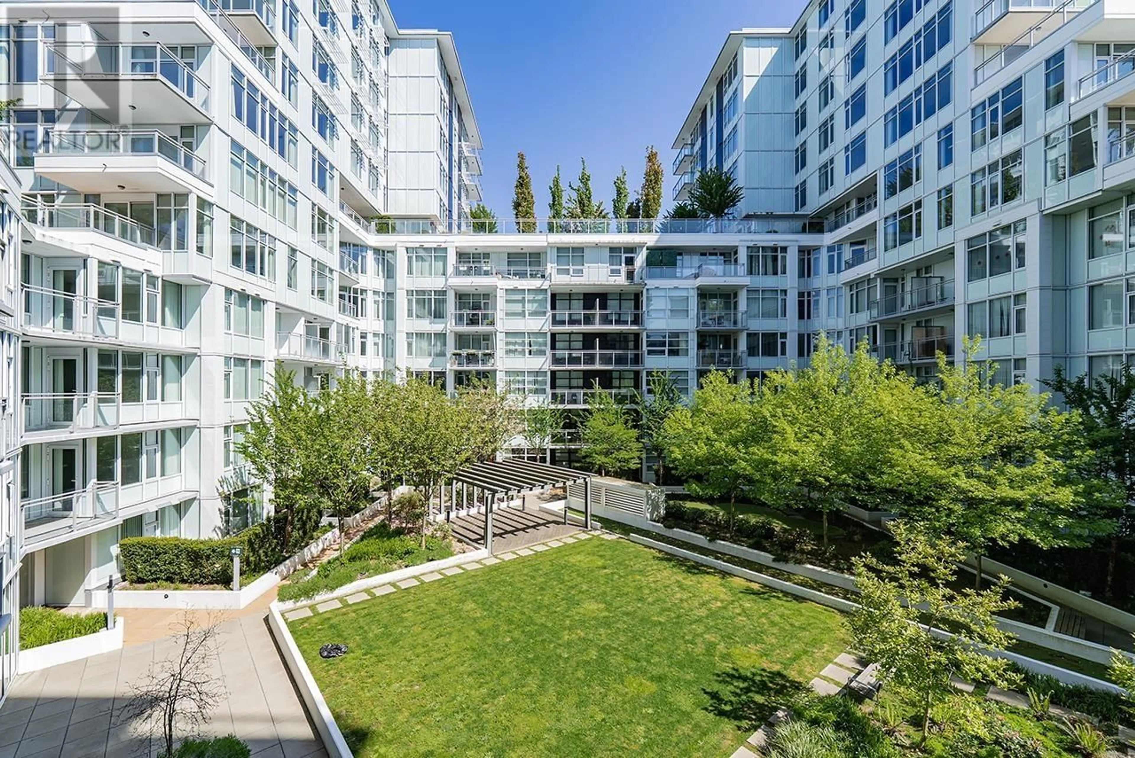 Patio, city buildings view from balcony for 712 - 3328 CARSCALLEN ROAD, Richmond British Columbia V6X0T6