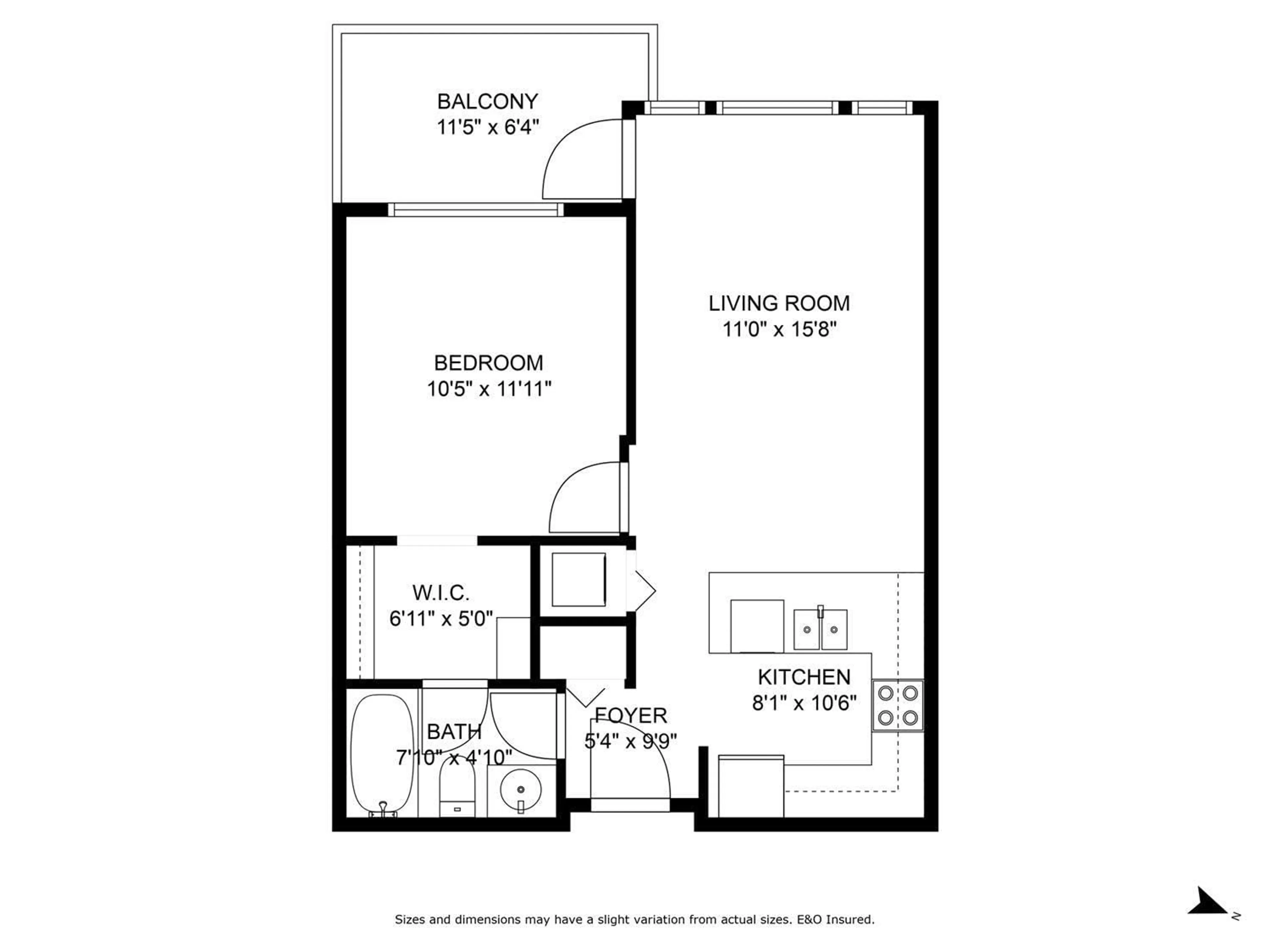Floor plan for 404 - 46289 YALE ROAD, Chilliwack British Columbia V2P0B9