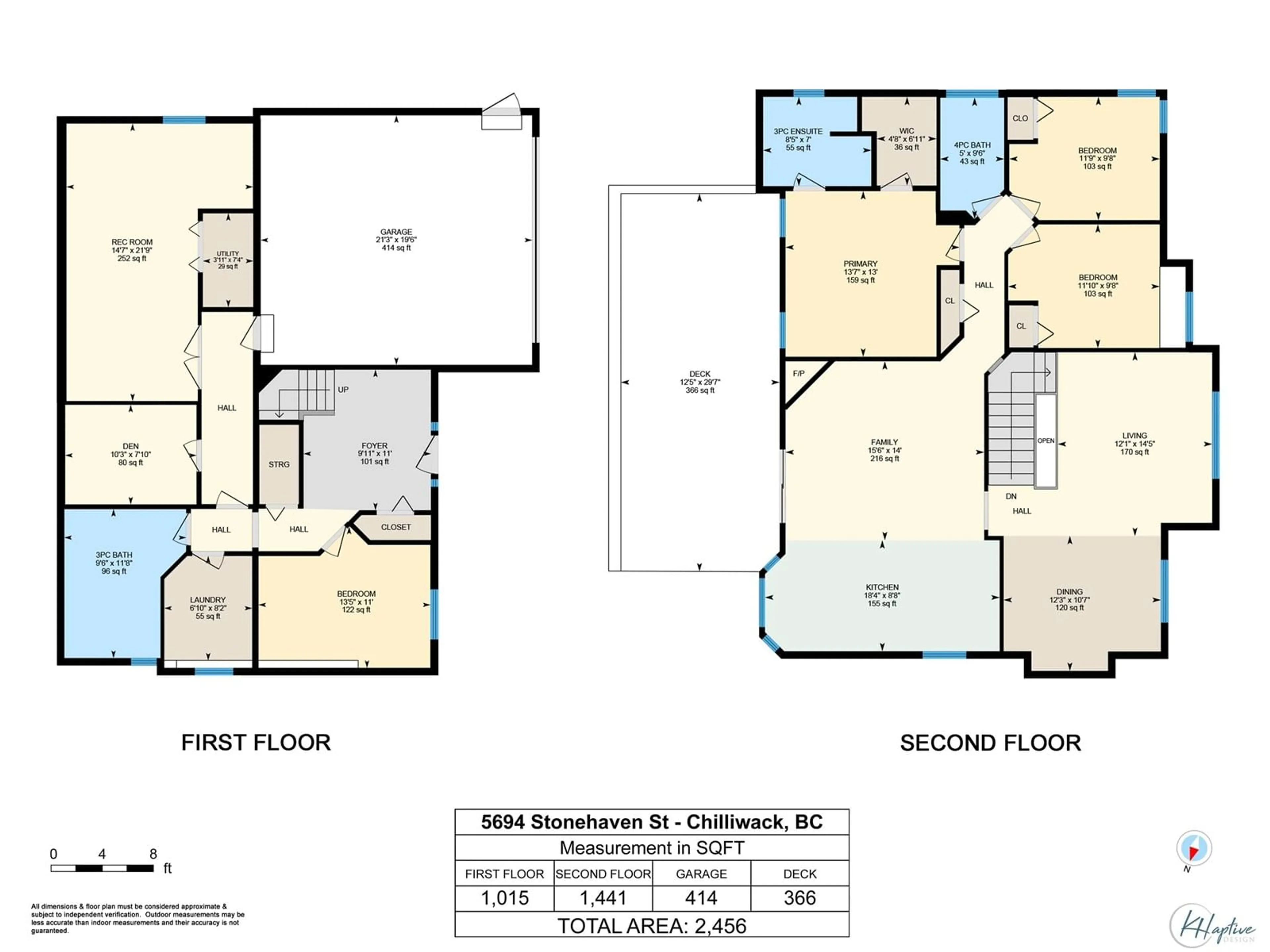 Floor plan for 5694 STONEHAVEN STREET, Sardis British Columbia V2R3Y6