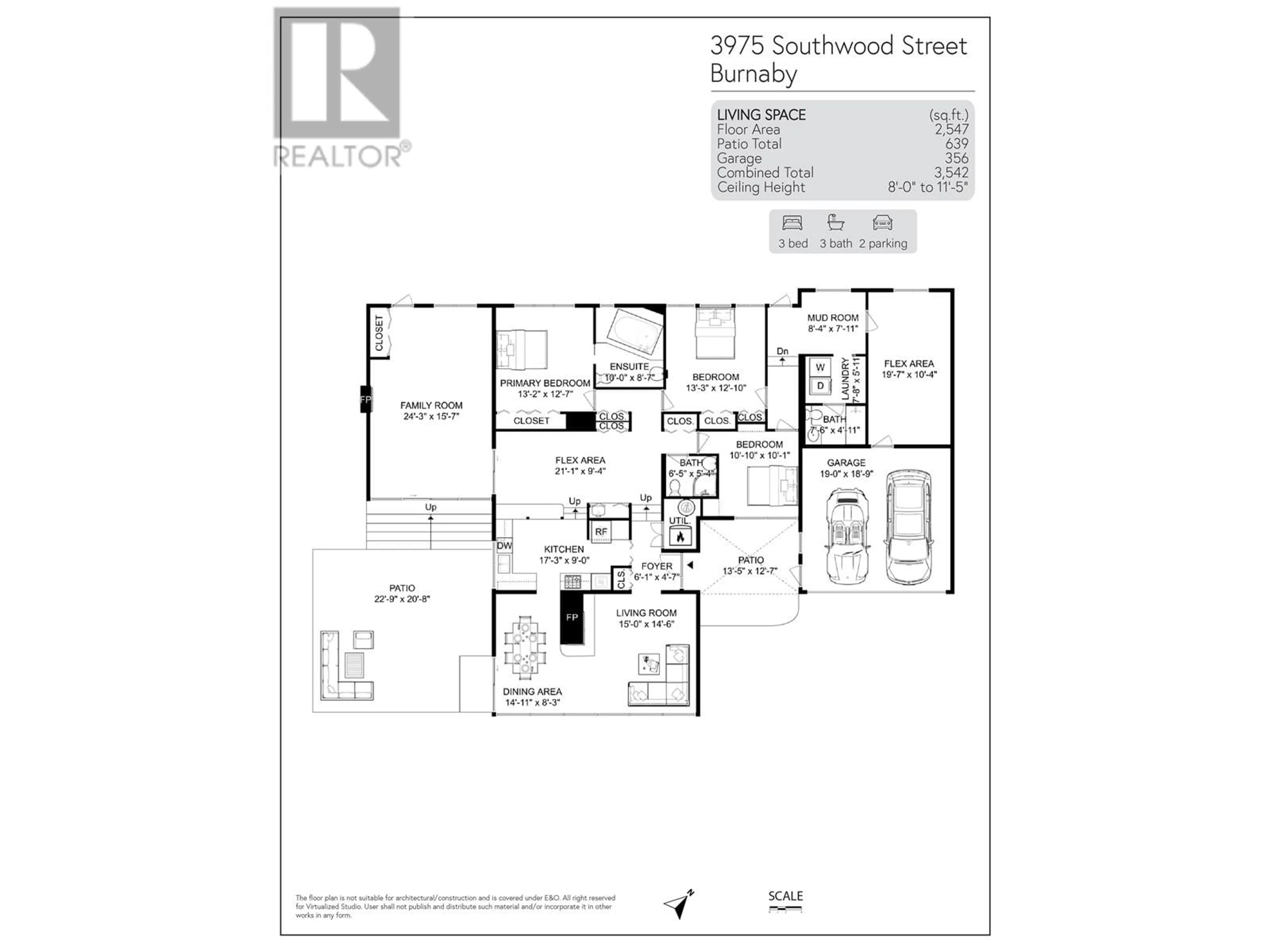 Floor plan for 3975 SOUTHWOOD STREET, Burnaby British Columbia V5J2E8