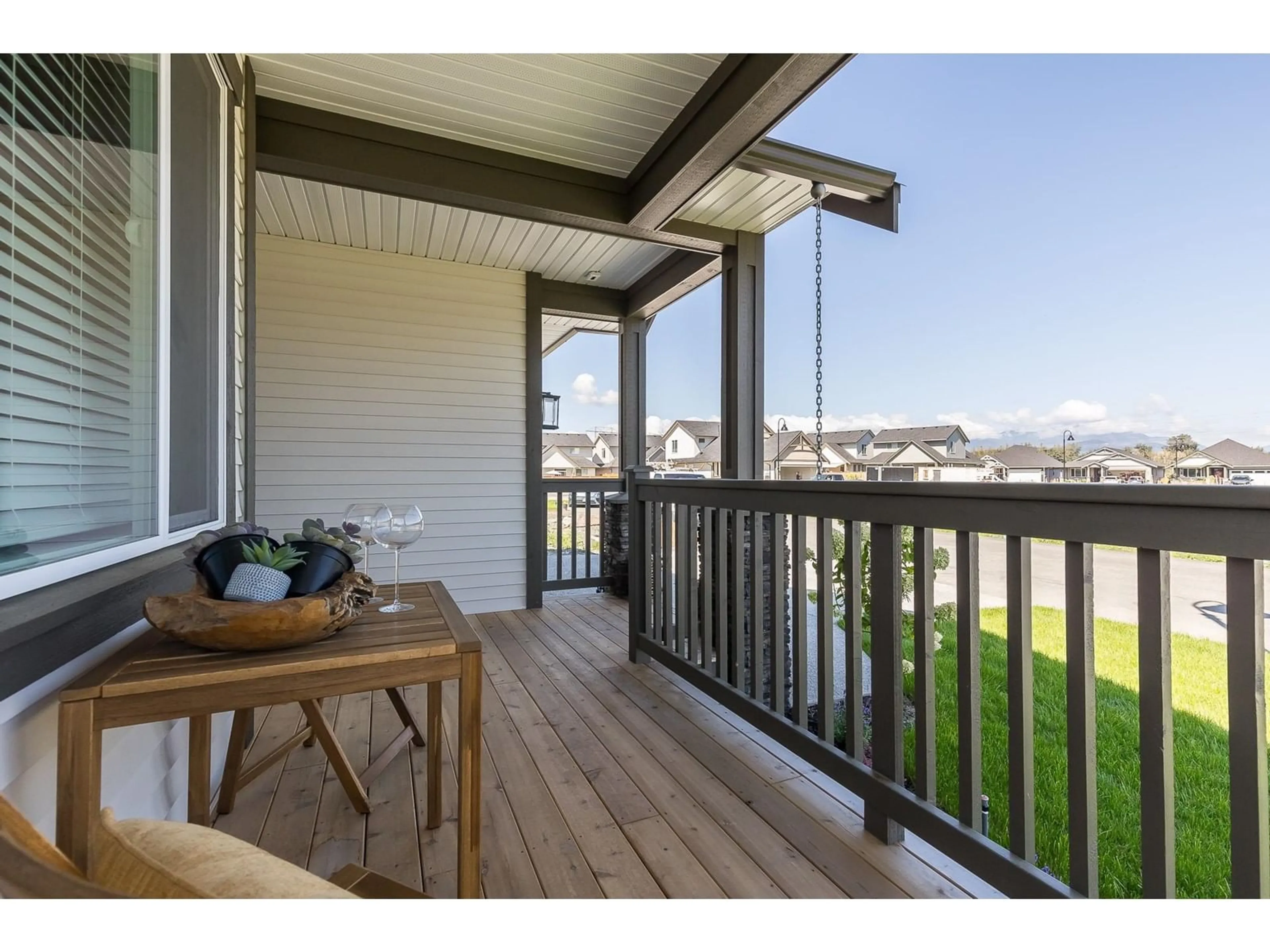 Balcony in the apartment, water/lake/river/ocean view for 75 - 6211 CHILLIWACK RIVER ROAD, Chilliwack British Columbia V2R6A7