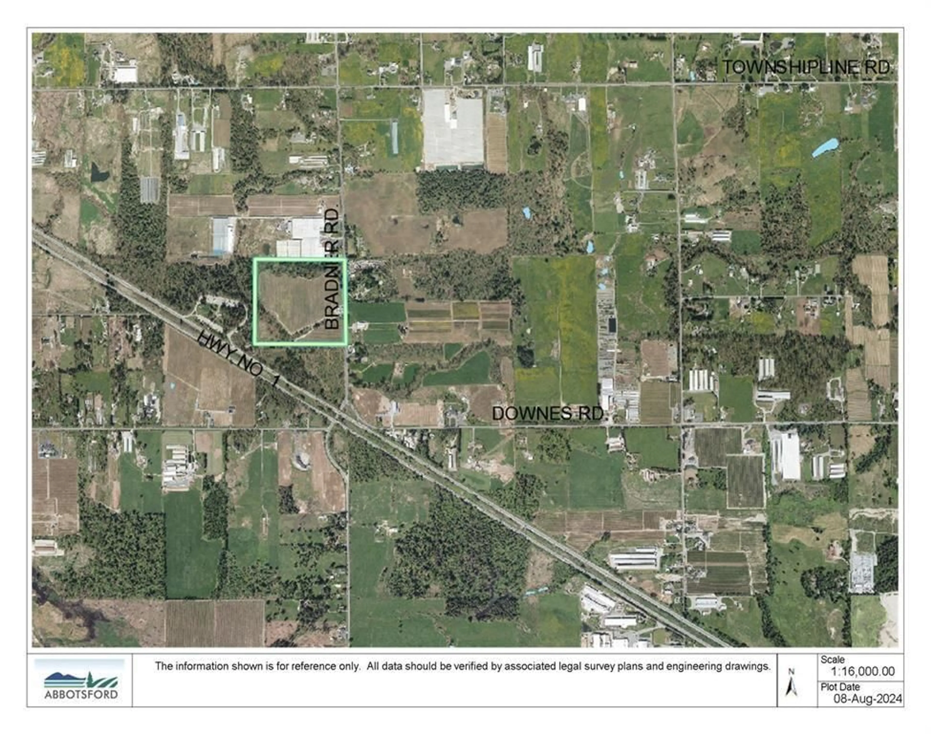 Picture of a map for 4281 BRADNER, Abbotsford British Columbia V4X1S9