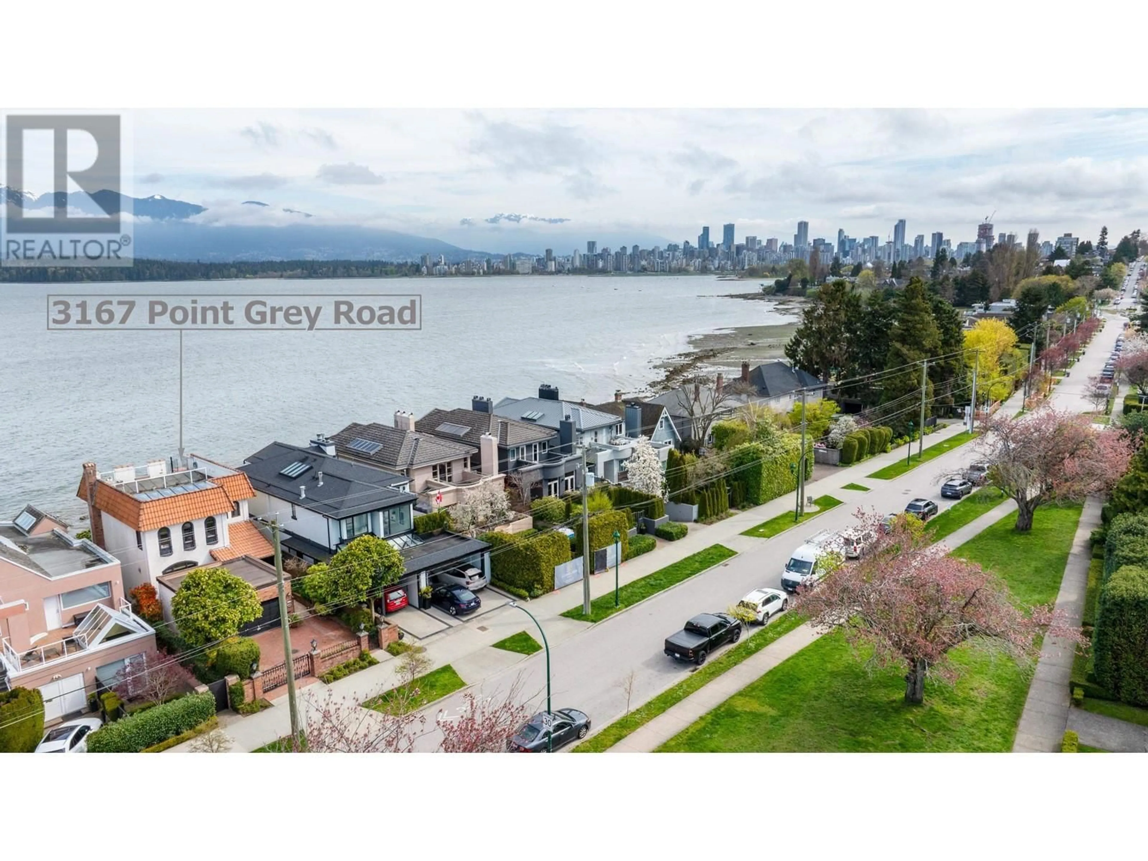 A pic from outside/outdoor area/front of a property/back of a property/a pic from drone, water/lake/river/ocean view for 3167 POINT GREY ROAD, Vancouver British Columbia V6K1B3