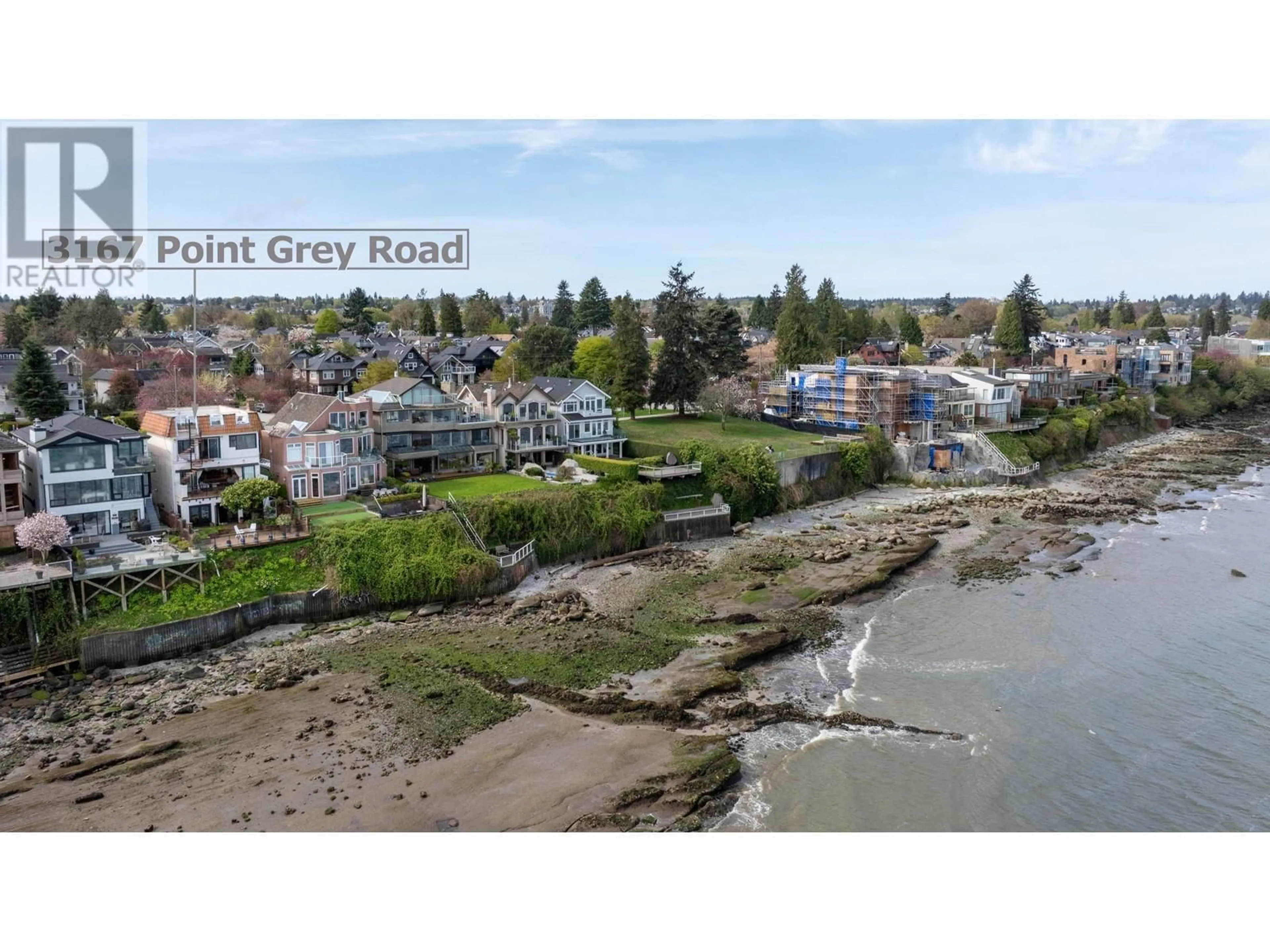 A pic from outside/outdoor area/front of a property/back of a property/a pic from drone, water/lake/river/ocean view for 3167 POINT GREY ROAD, Vancouver British Columbia V6K1B3