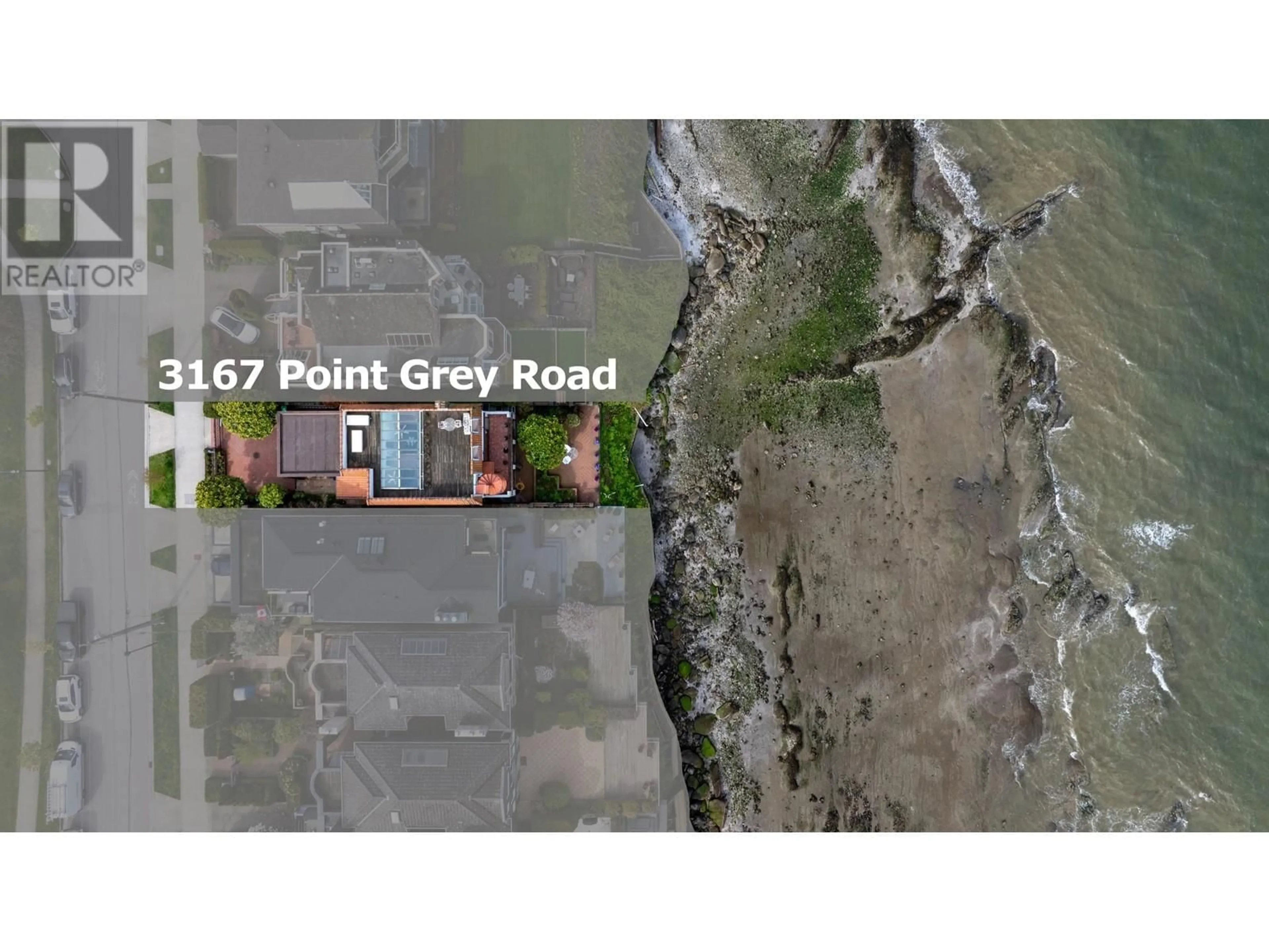 A pic from outside/outdoor area/front of a property/back of a property/a pic from drone, street for 3167 POINT GREY ROAD, Vancouver British Columbia V6K1B3