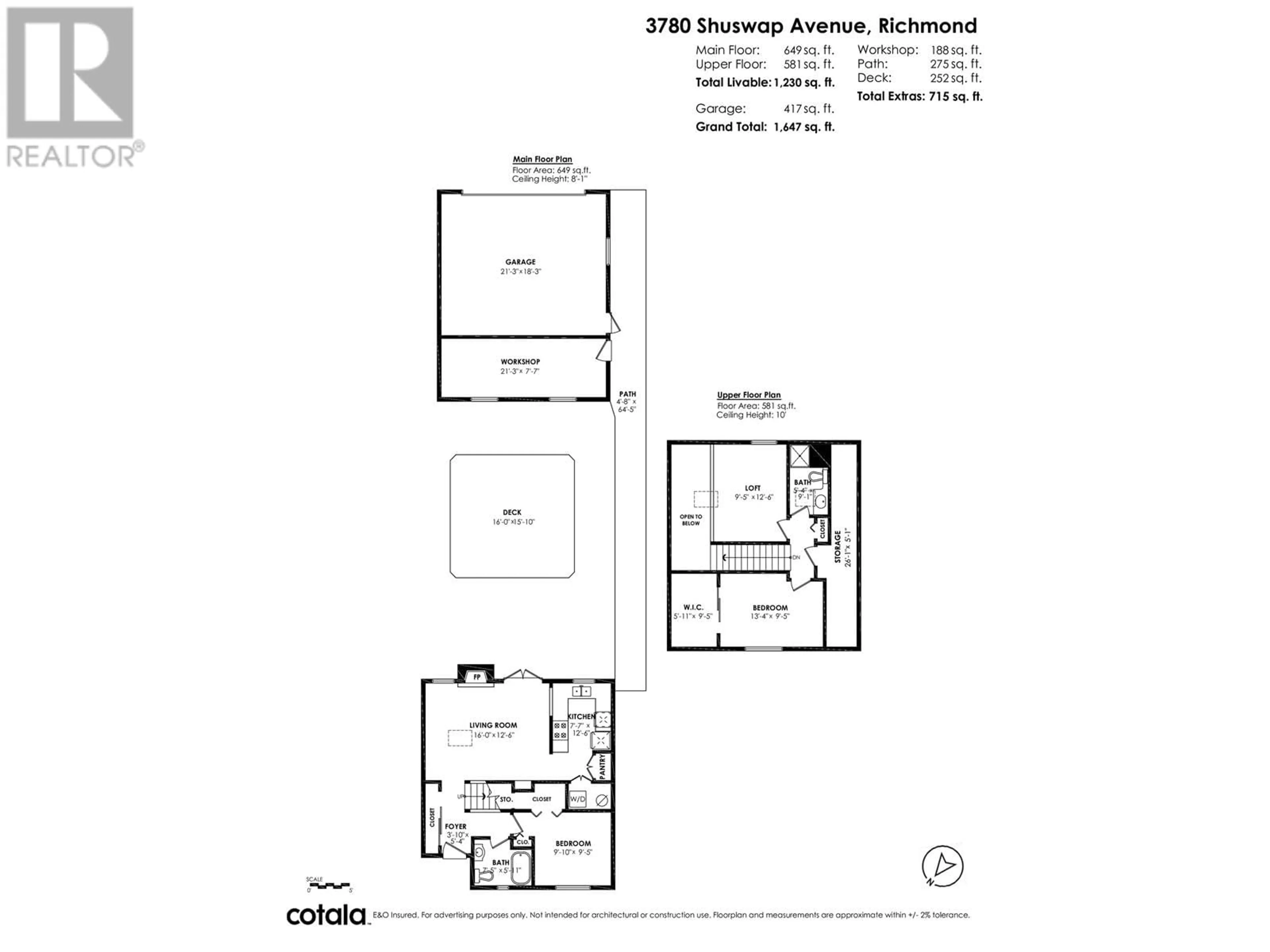 Floor plan for 3780 SHUSWAP AVENUE, Richmond British Columbia V7E3T3
