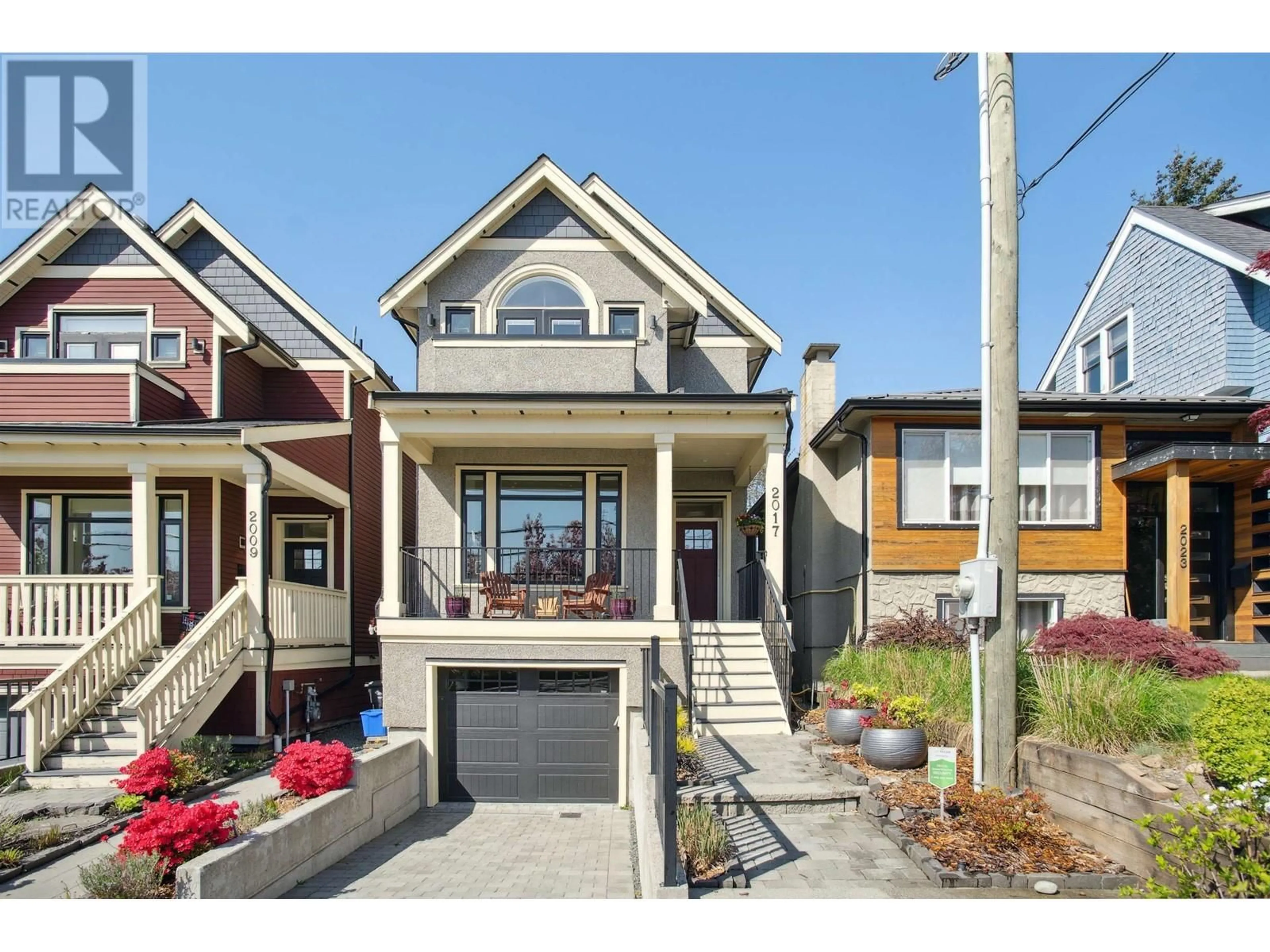 Home with brick exterior material, street for 2017 CHARLES STREET, Vancouver British Columbia V5L2V1