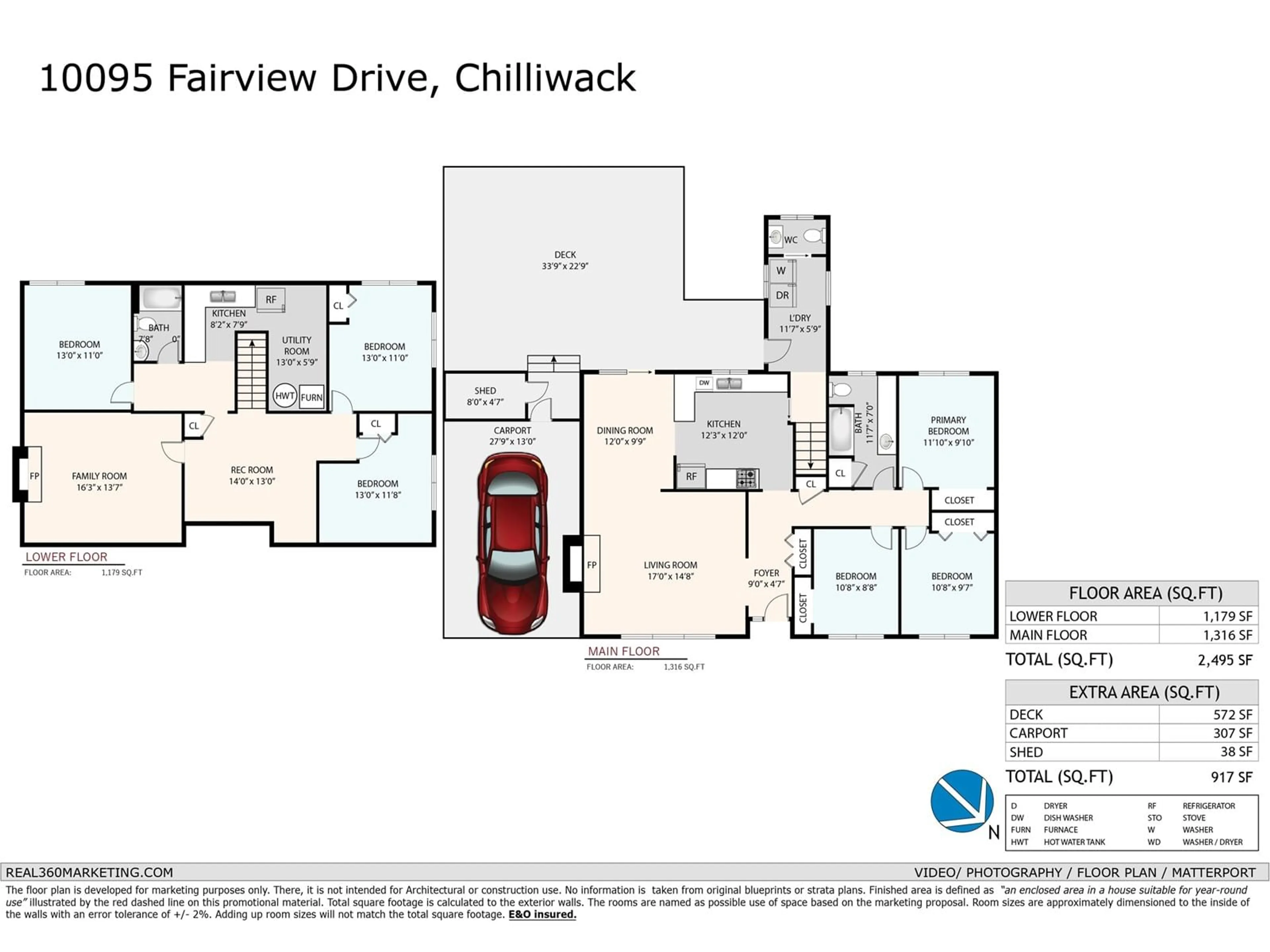 Floor plan for 10095 FAIRVIEW DRIVE, Chilliwack British Columbia V2P5J3