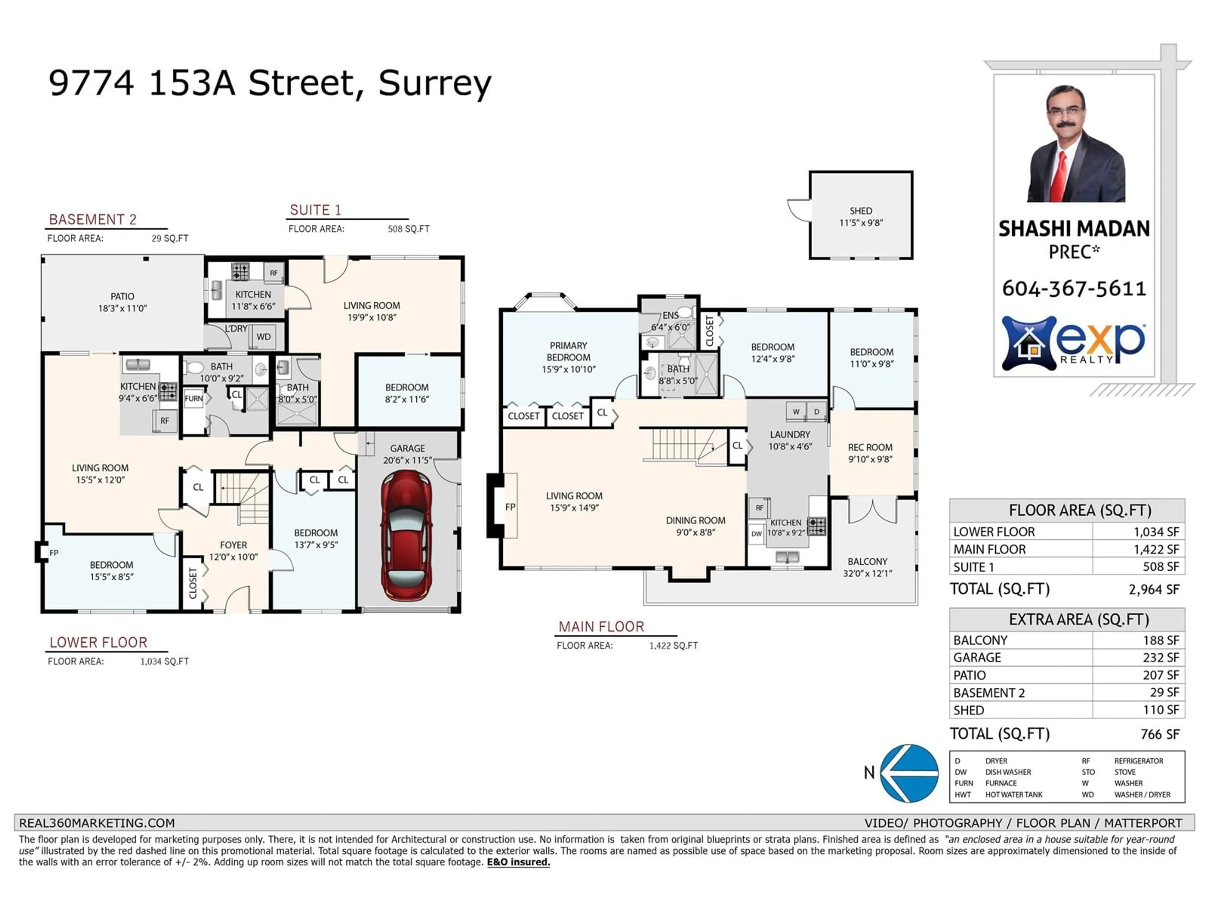 Floor plan for 9774 153A, Surrey British Columbia V3R4H9
