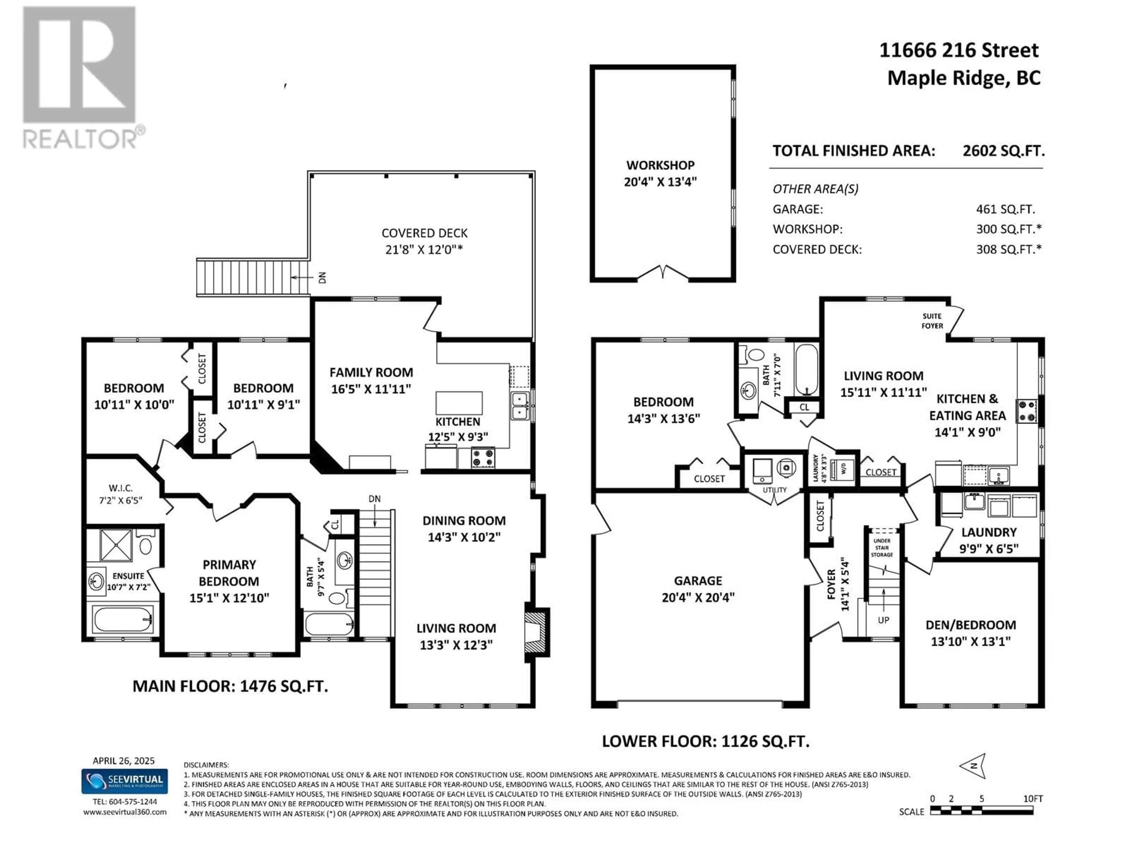 Floor plan for 11666 216 STREET, Maple Ridge British Columbia V2X5H5